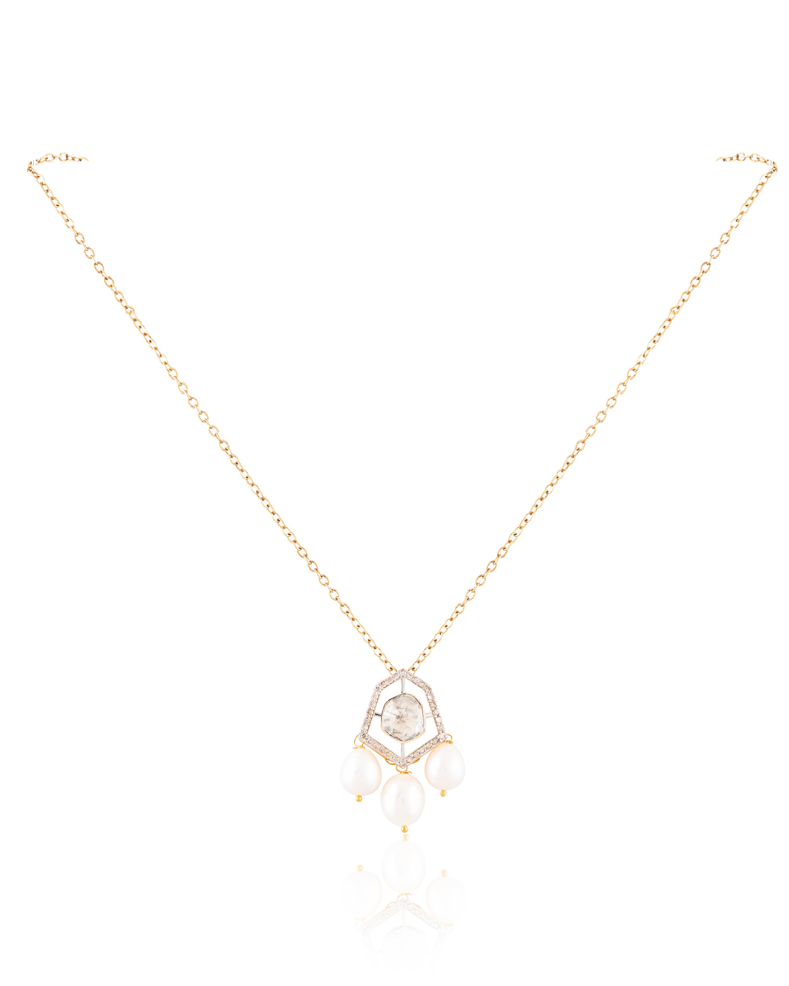 Harpreet Polki And Diamond Pendant