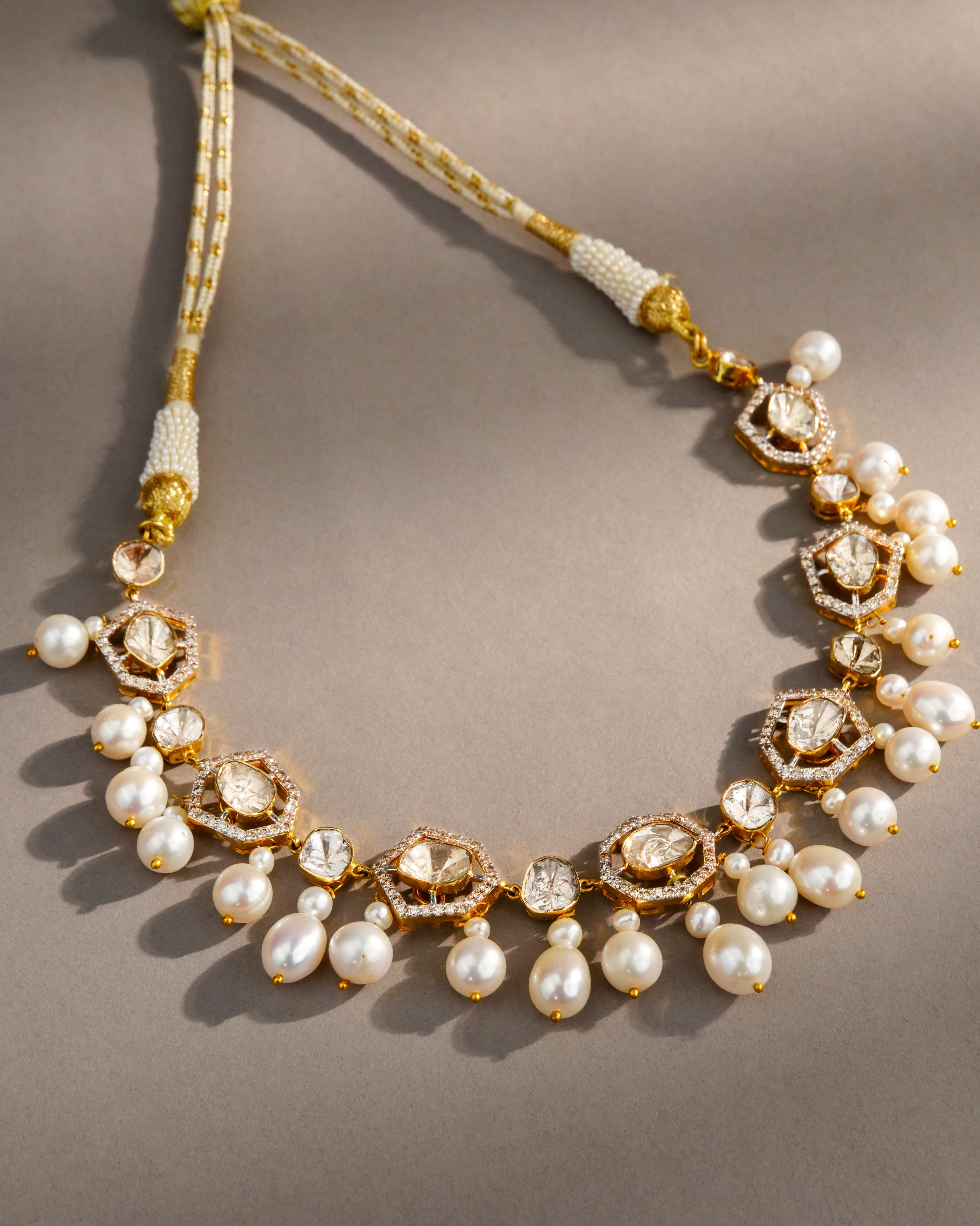 Diana Polki And Diamond Choker