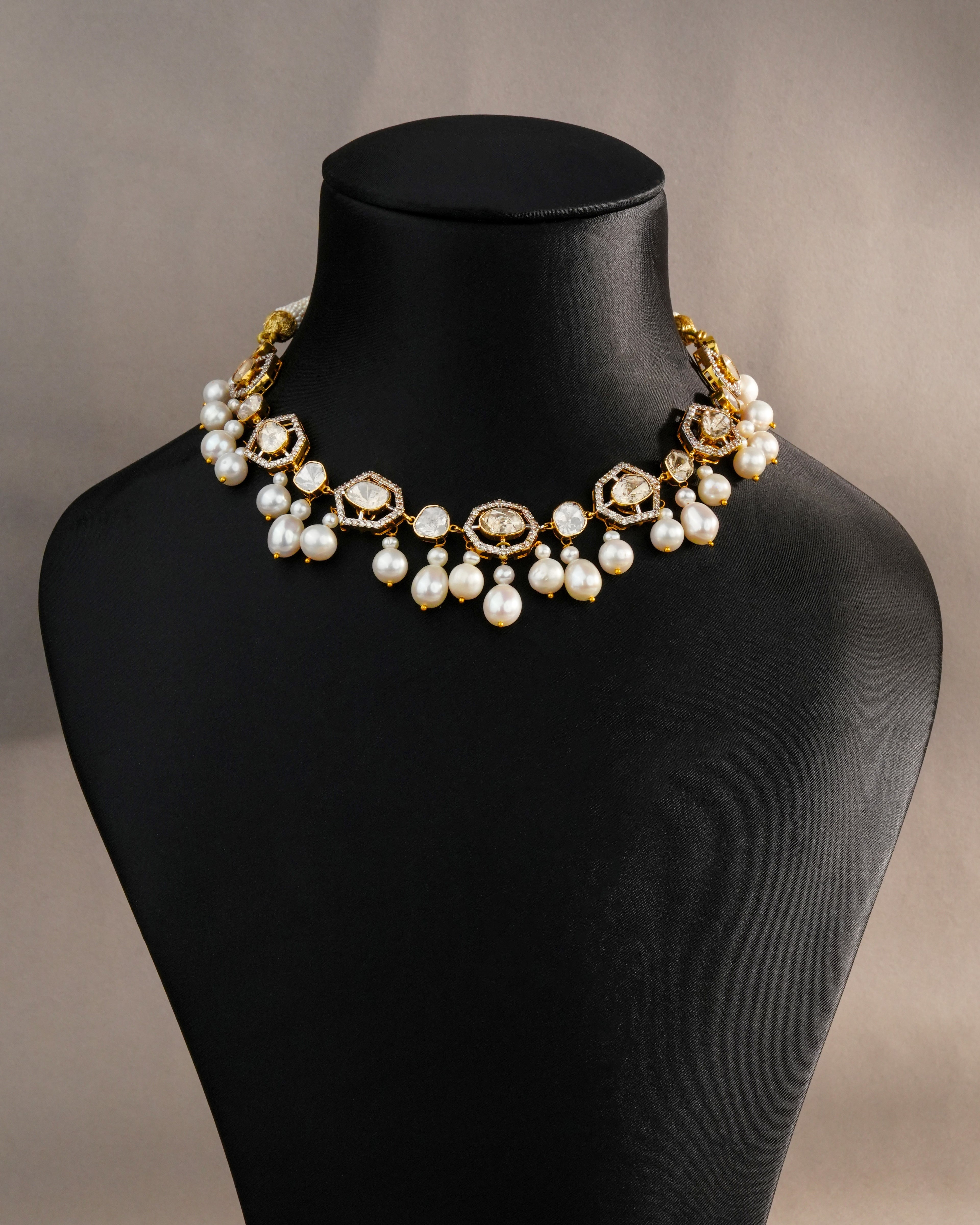 Diana Polki And Diamond Choker