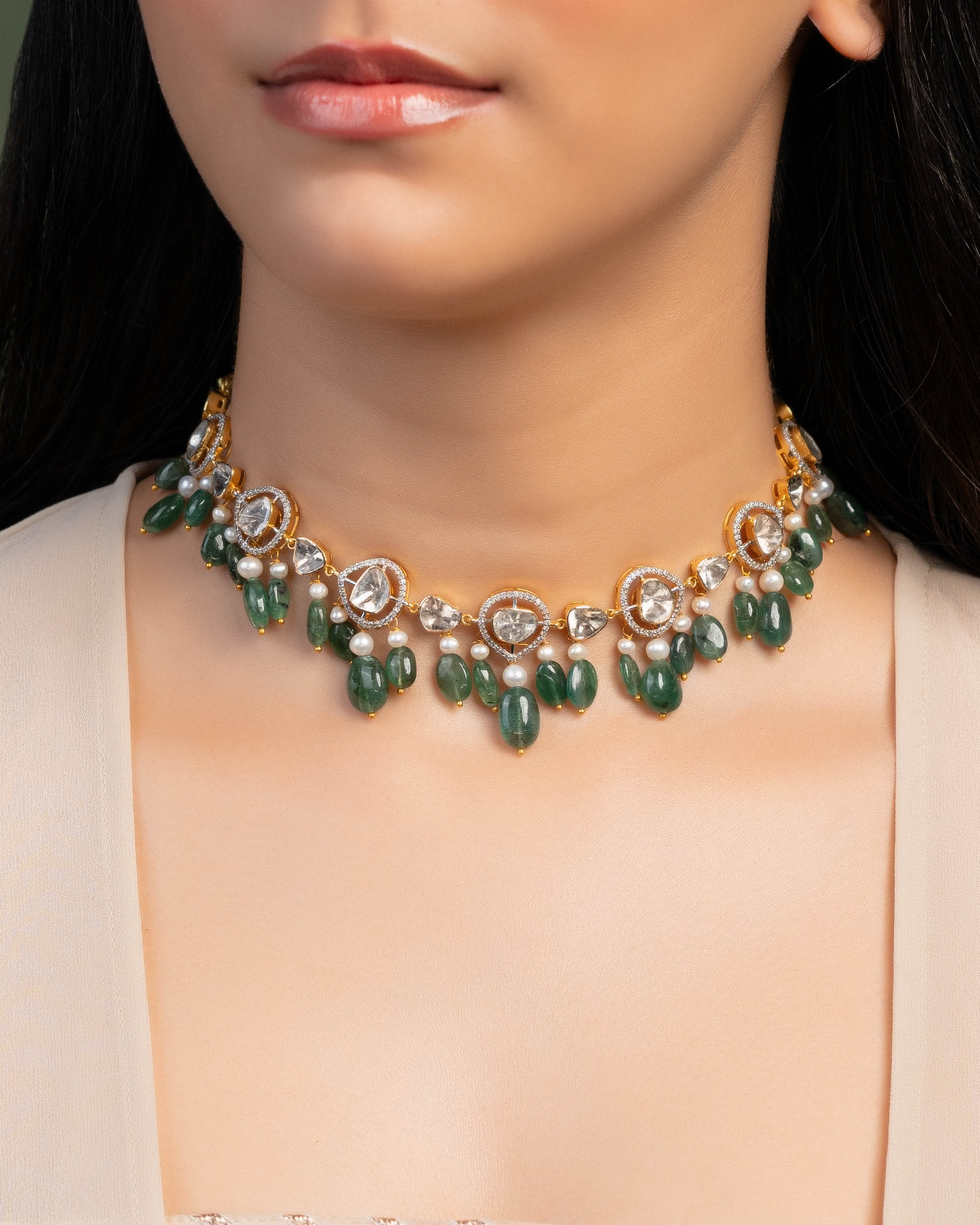Rashi Polki And Diamond Choker