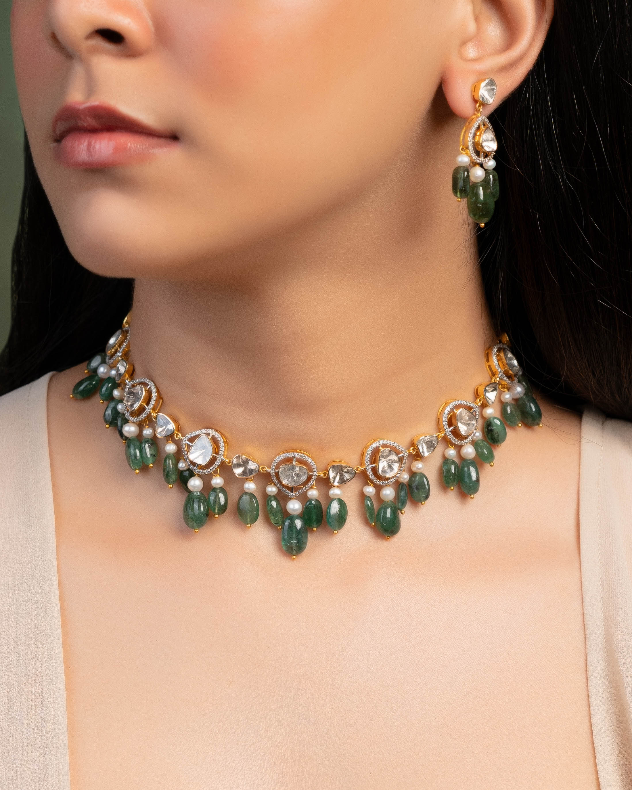 Rashi Polki And Diamond Choker