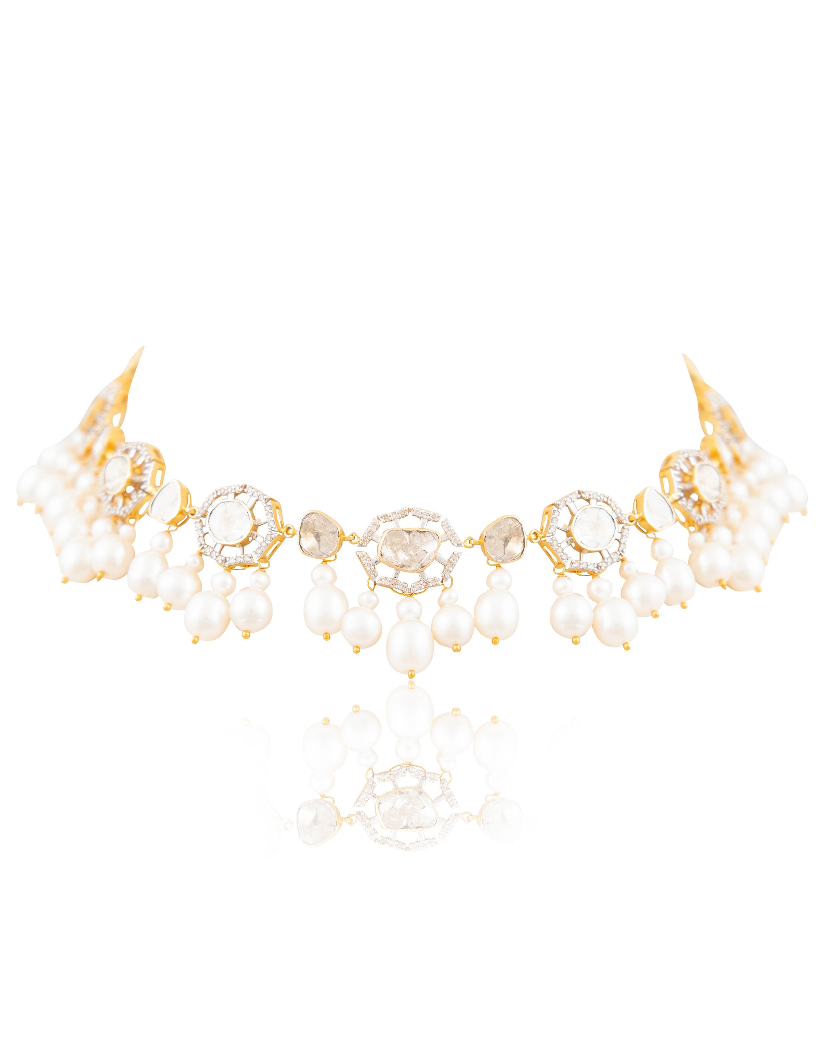 Anisha Polki And Diamond Choker