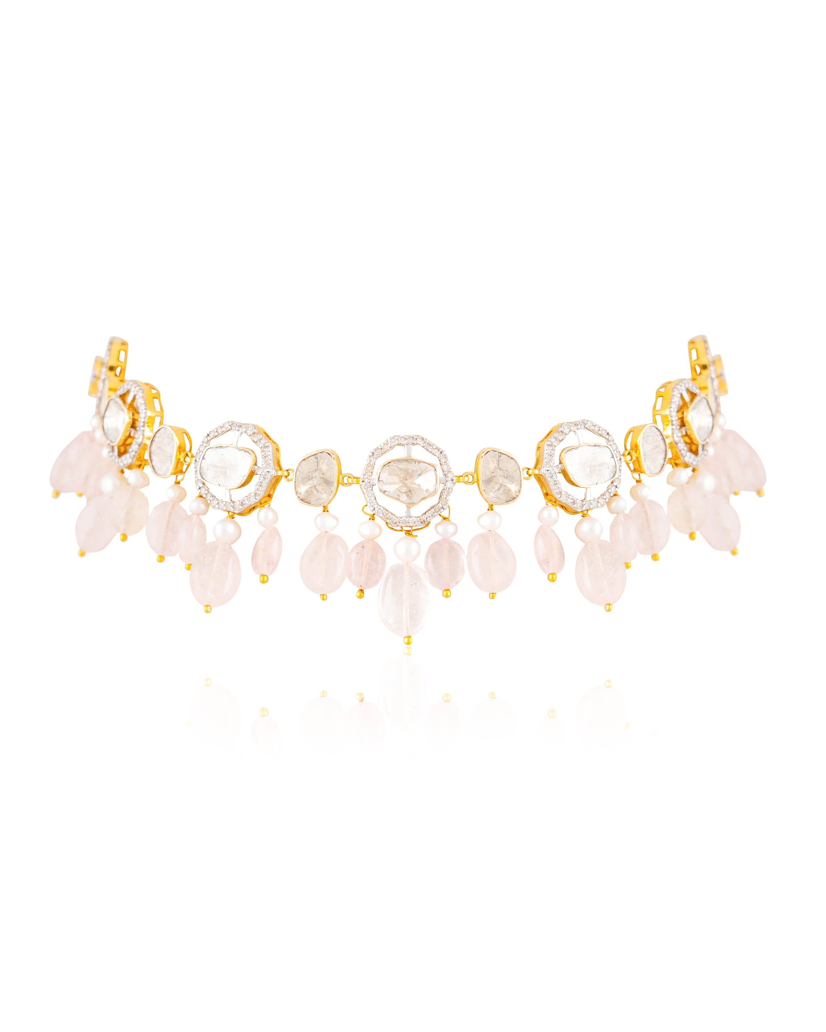 Tina Polki And Diamond Choker