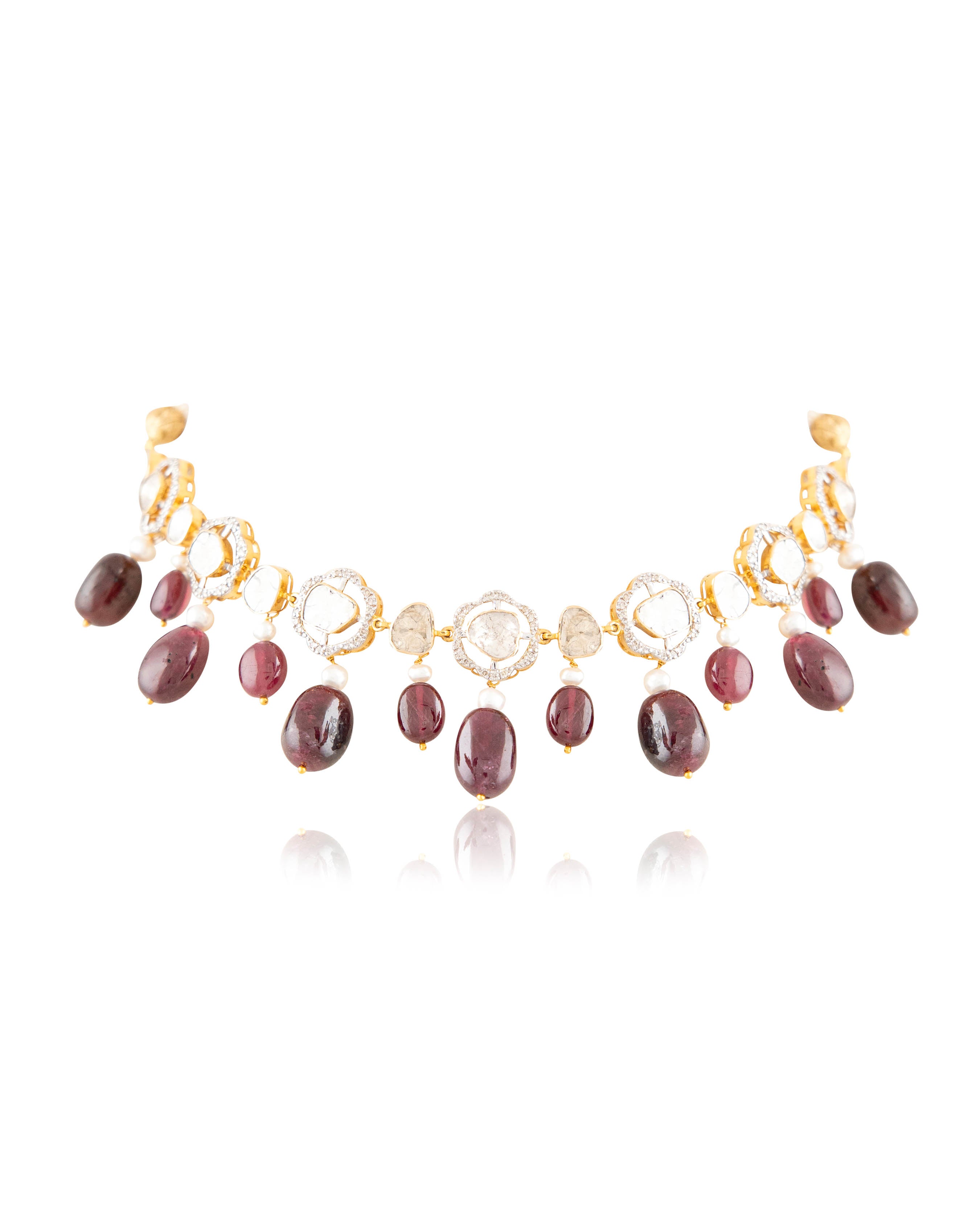 Shifa Polki And Diamond Choker