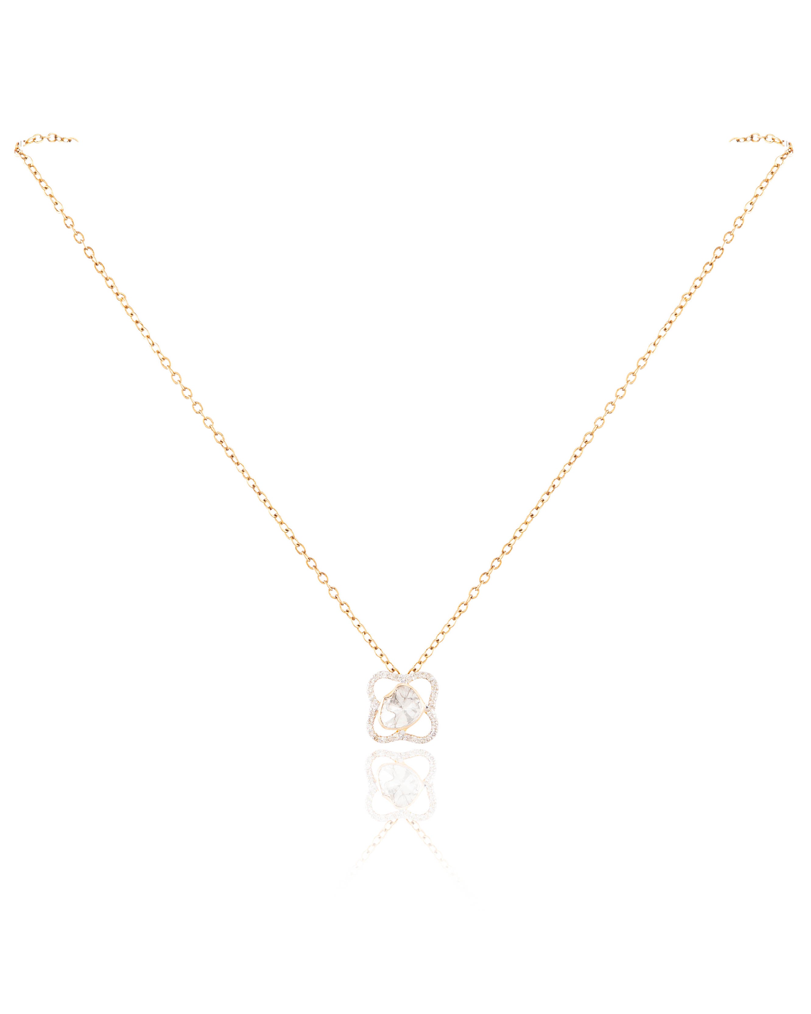 Mrunmayee Pendant And Drishtha Tops Polki And Diamond Set