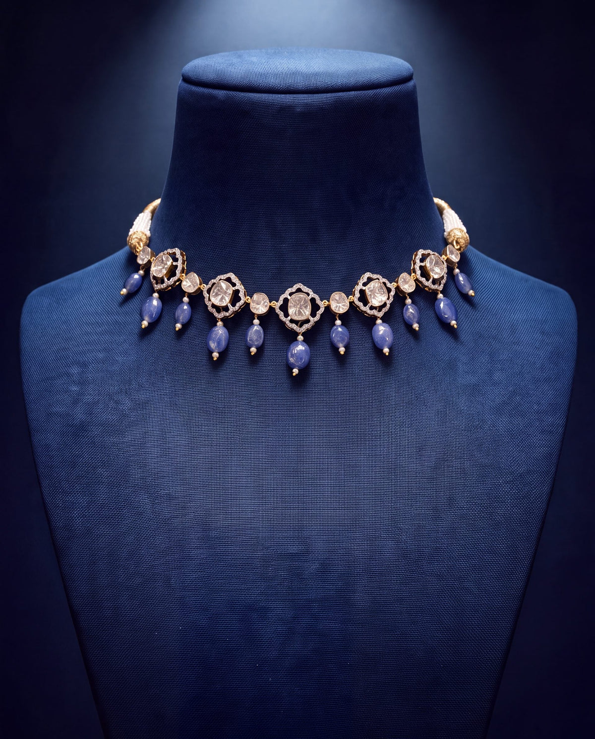 Priyanka Polki And Diamond Choker