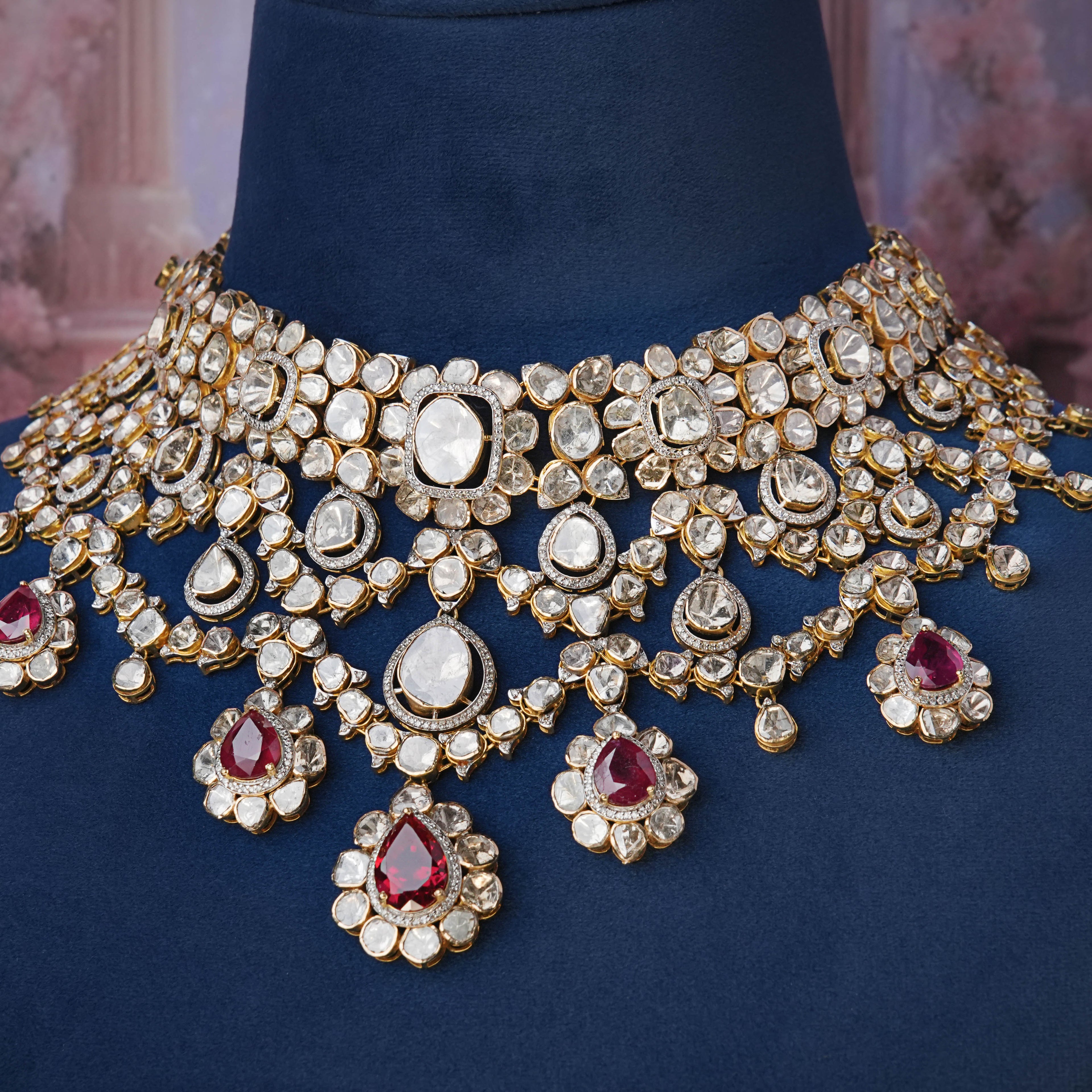 Vrishaa Polki And Diamond Necklace