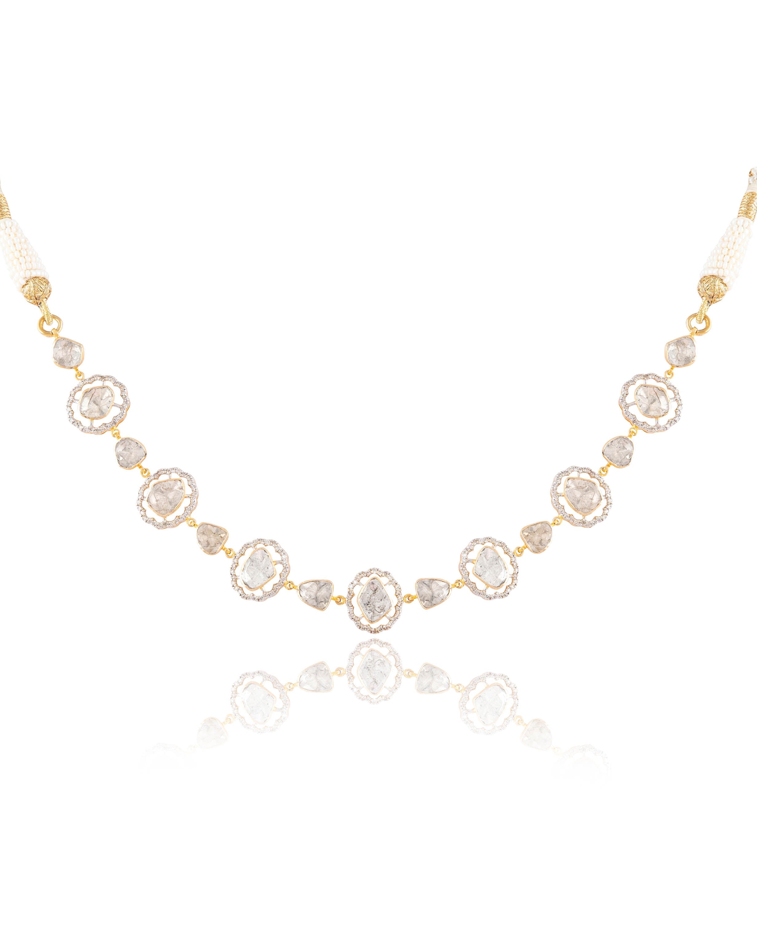 Vrutika Polki And Diamond Choker