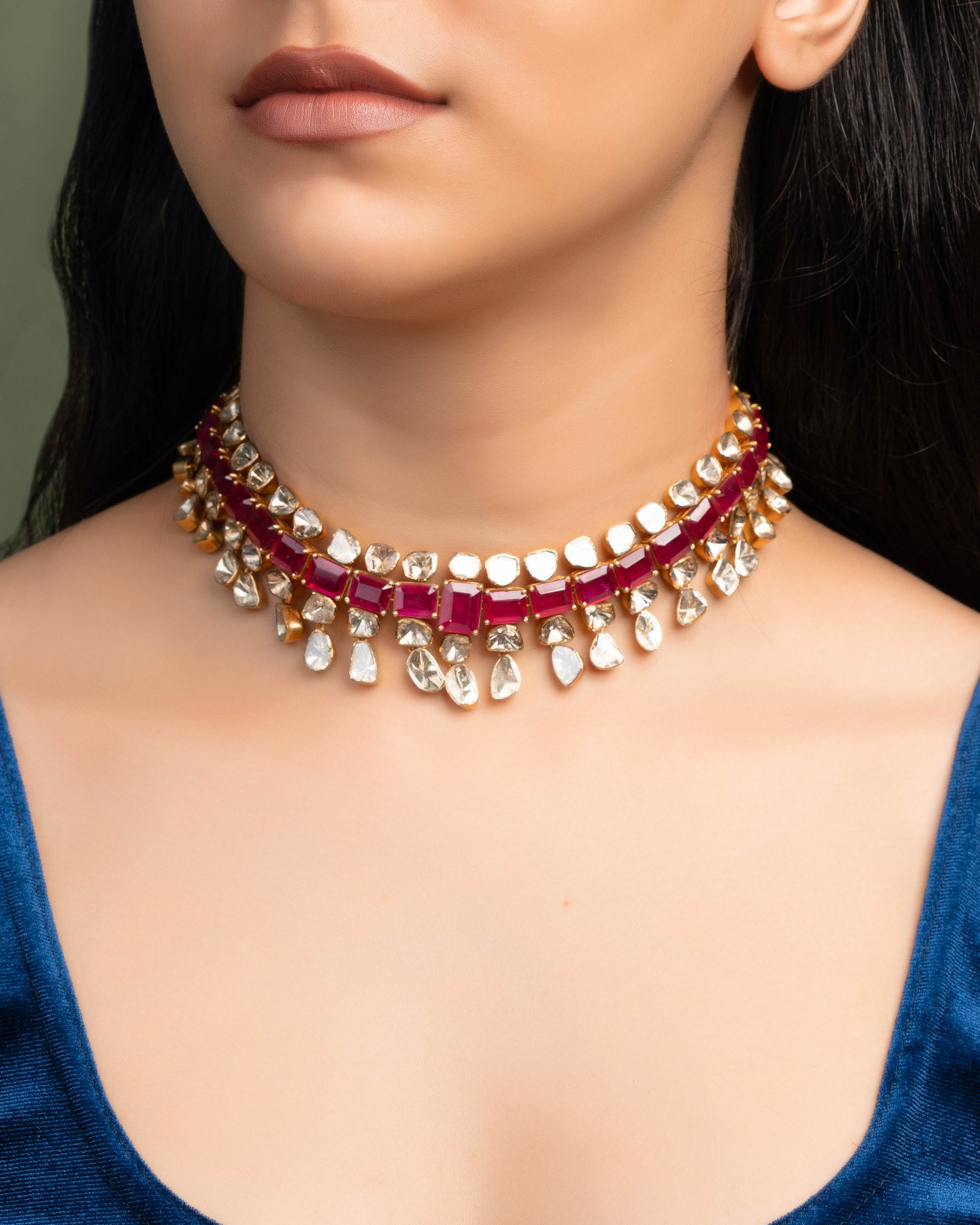 Nasra Polki Necklace