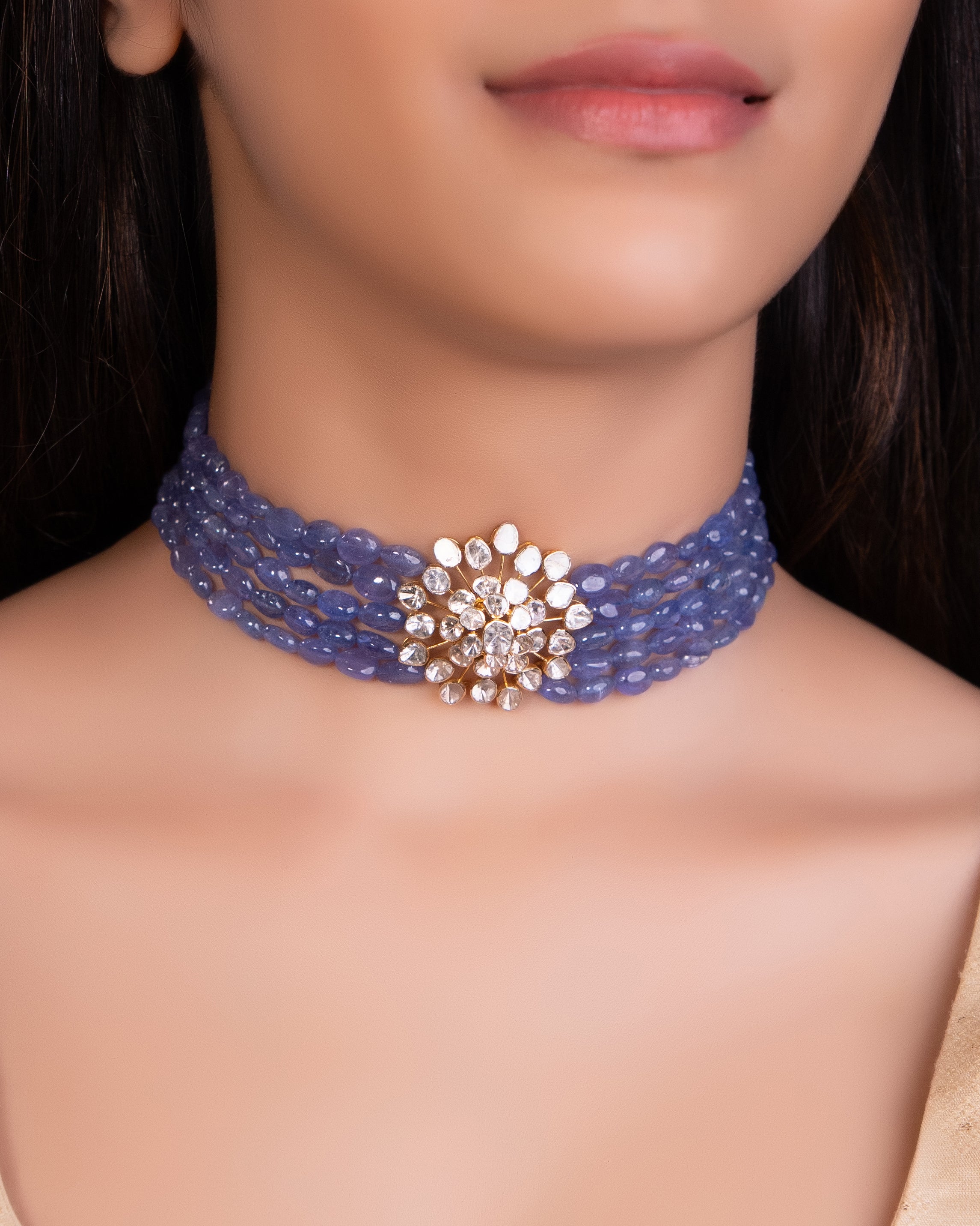 Sanjivani Bead Polki Choker