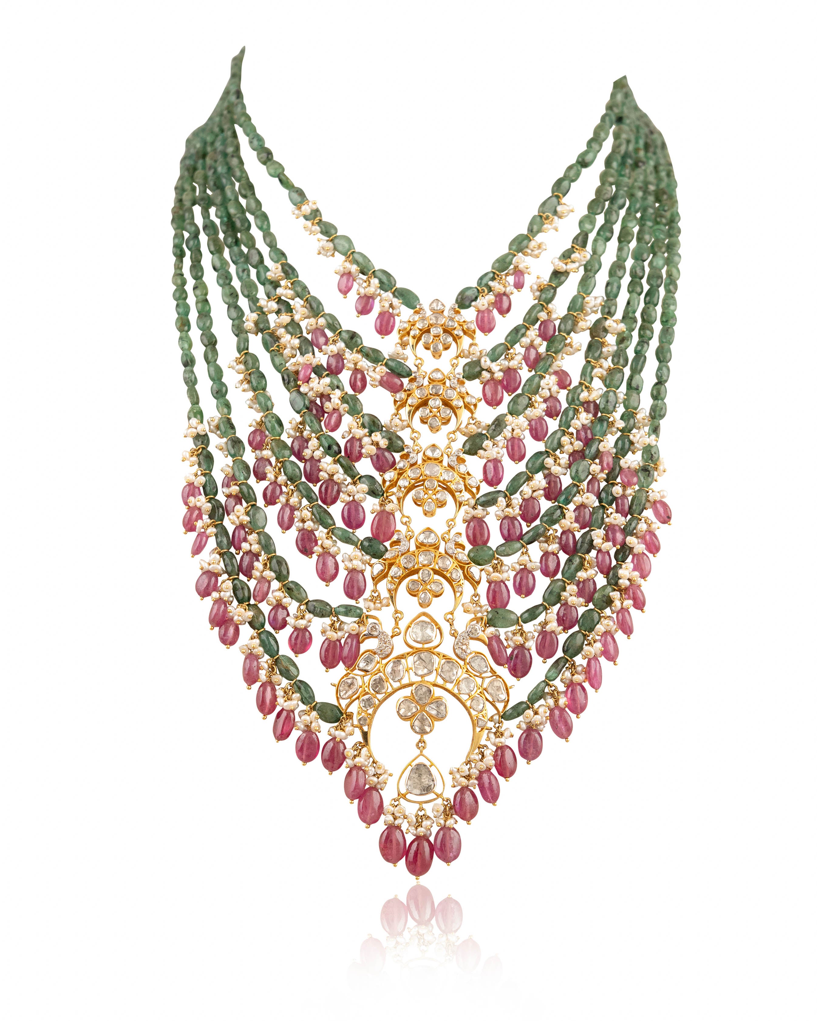 Latika Polki And Diamond Bead Pendant