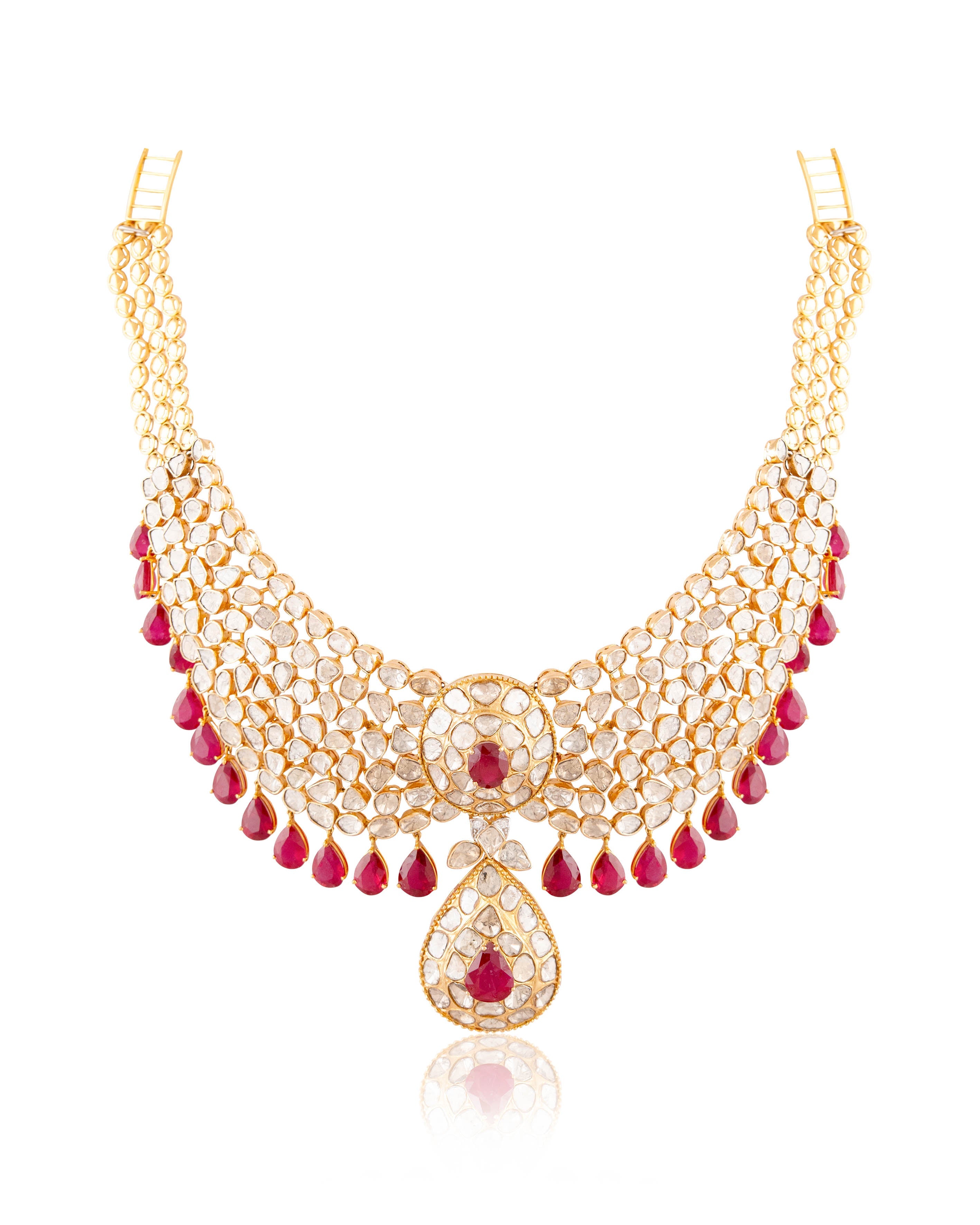 Juhi Chawla - Adya Polki And Diamond Necklace