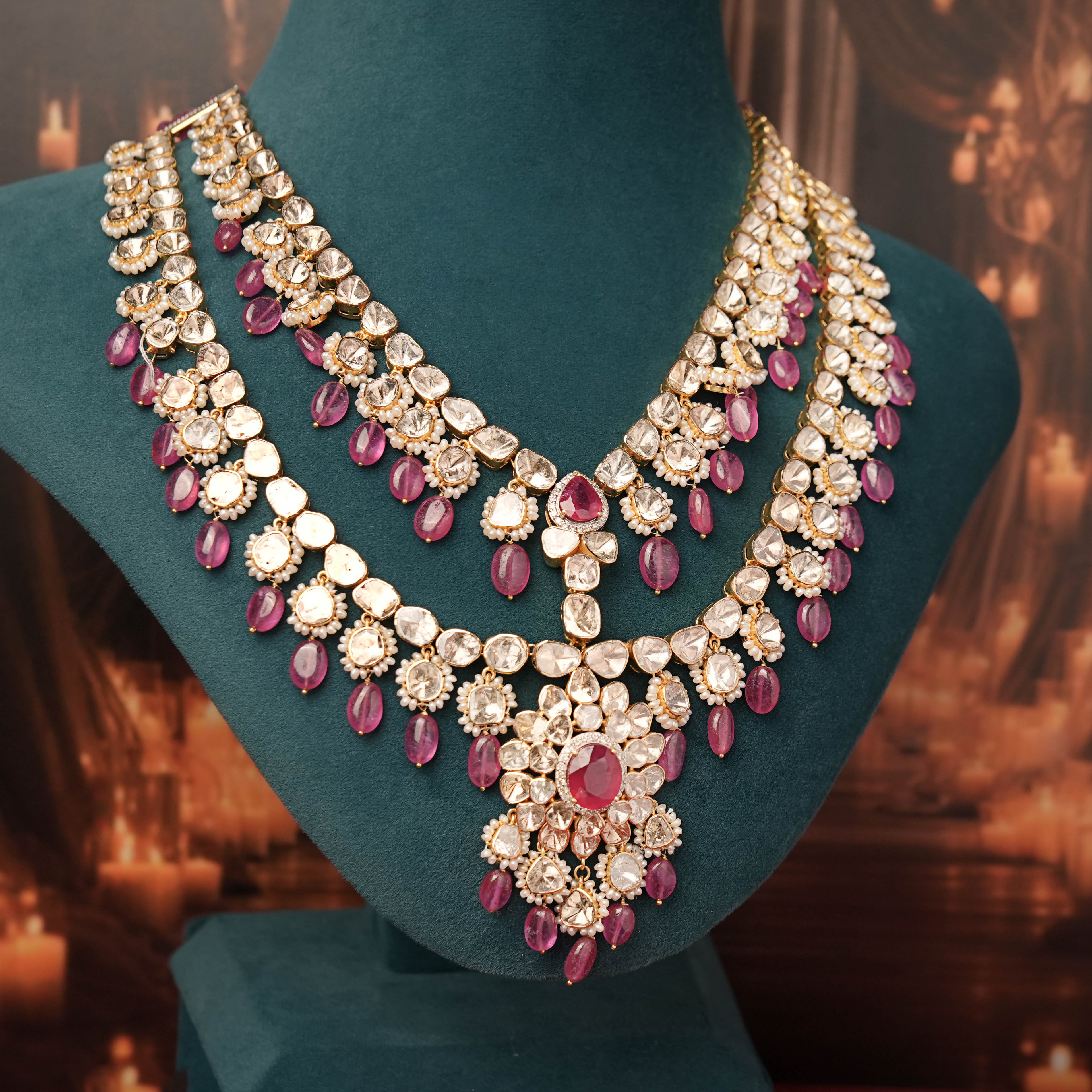 Ezra Polki And Diamond Long Necklace