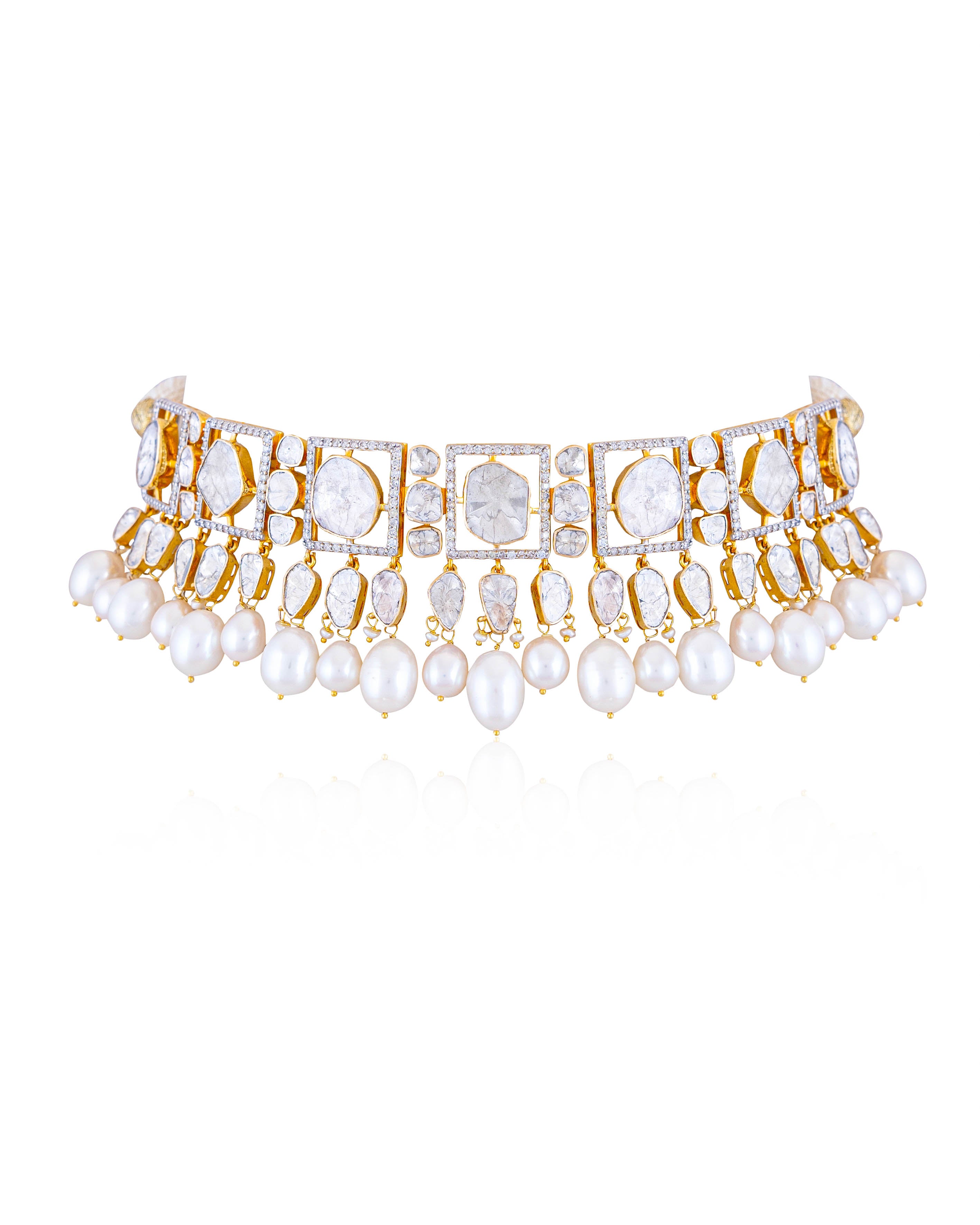 Rimjim Polki And Diamond Choker