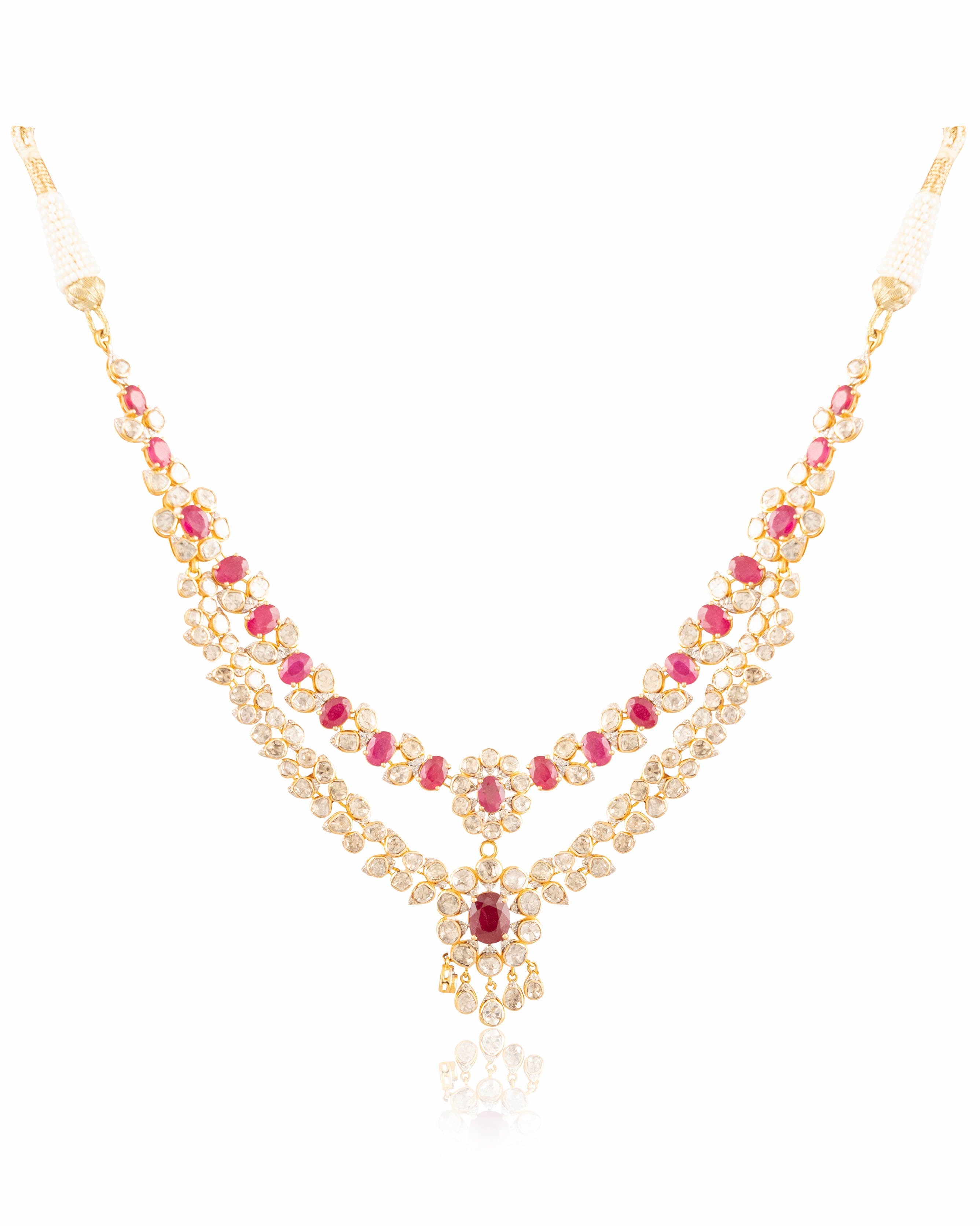 Vinita Polki And Diamond Necklace
