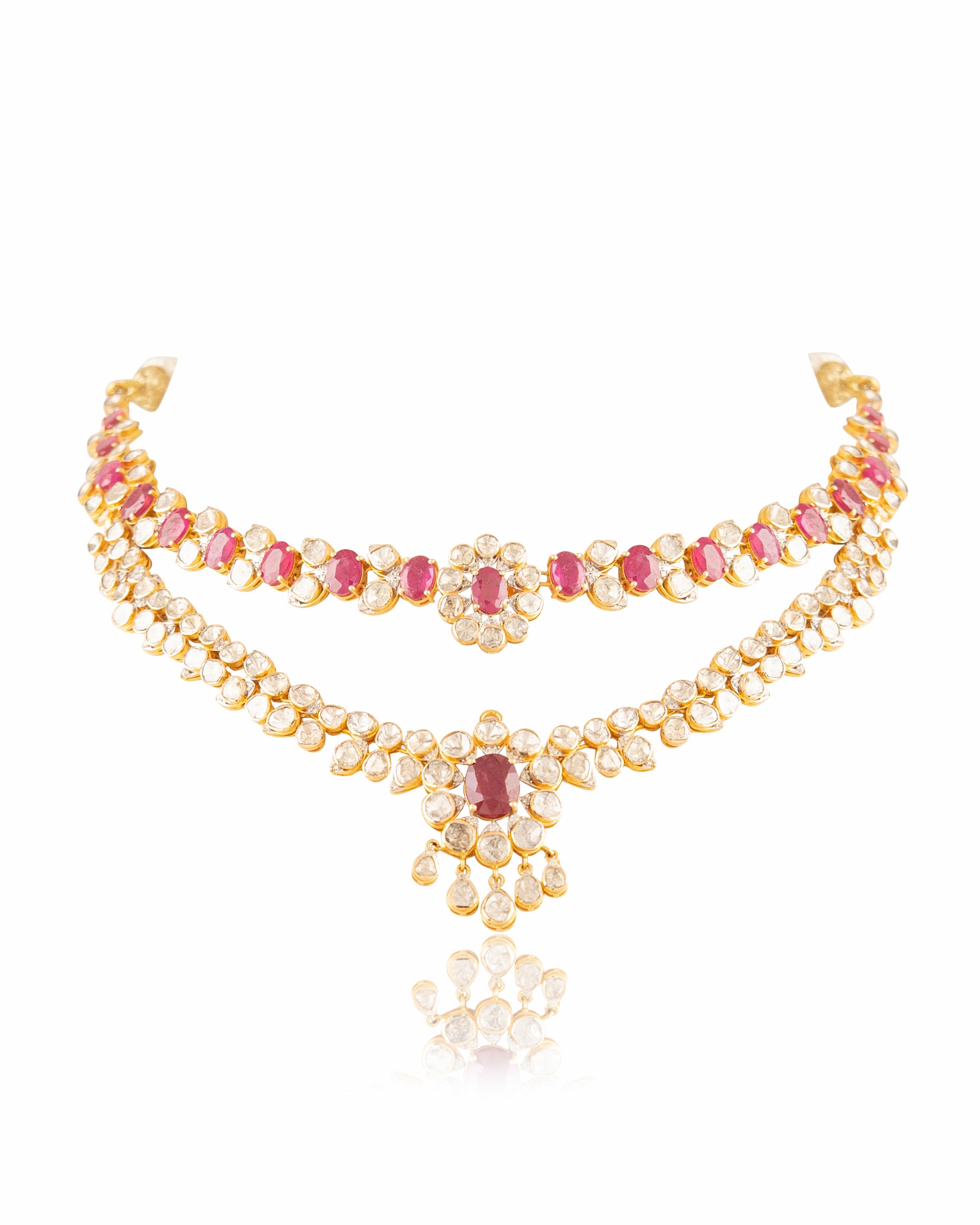 Vinita Polki And Diamond Necklace
