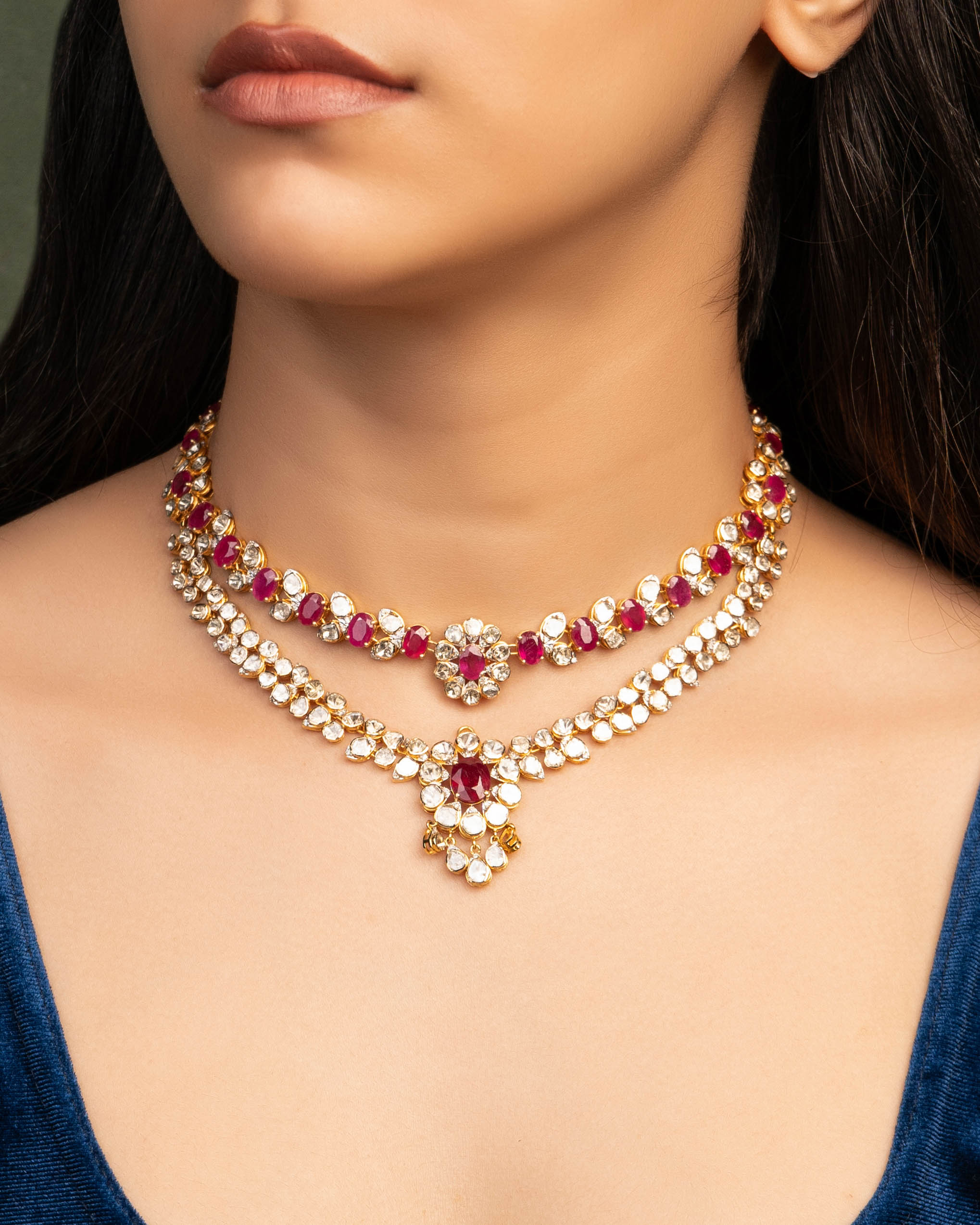 Vinita Polki And Diamond Necklace