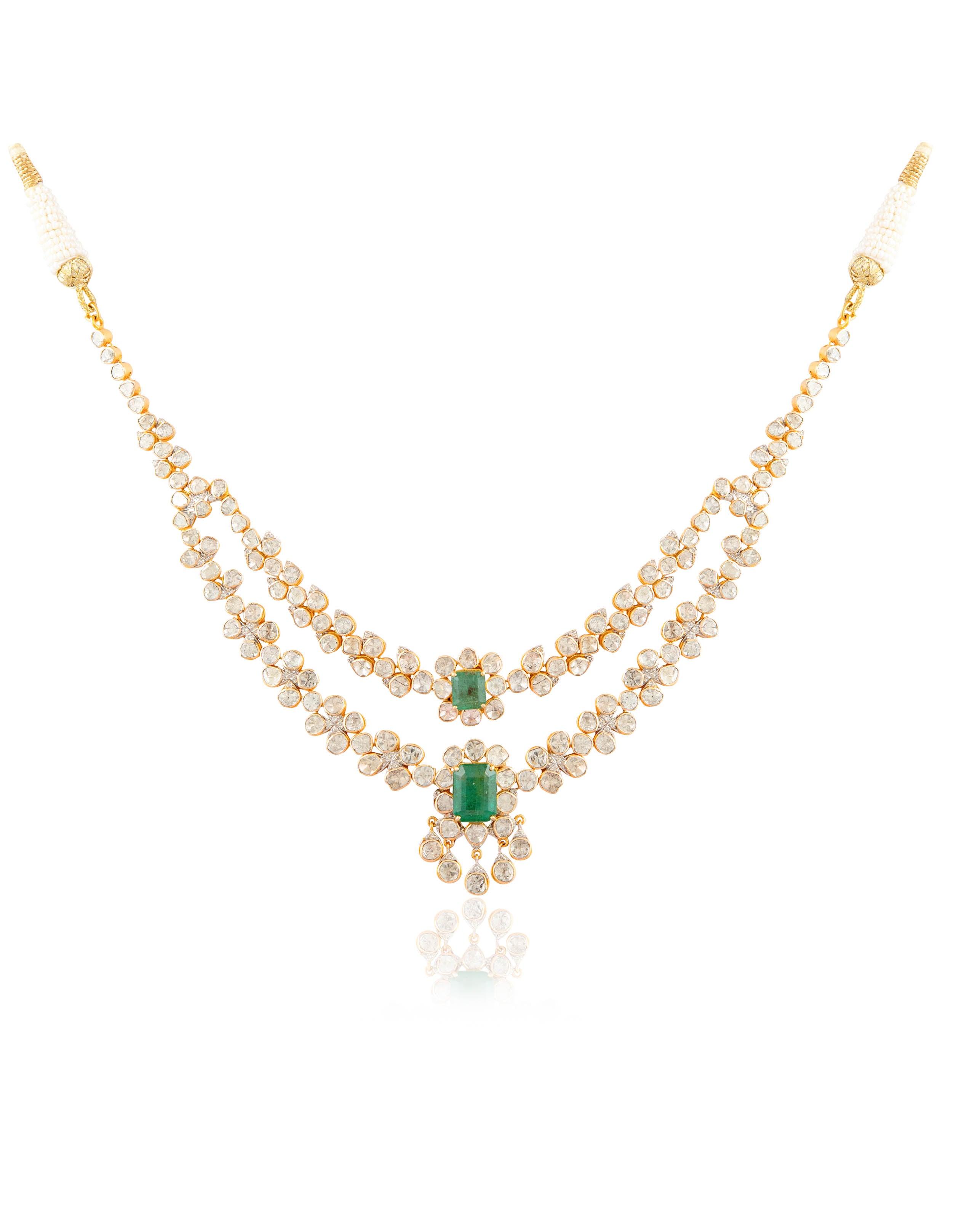 Valeria Polki And Diamond Necklace