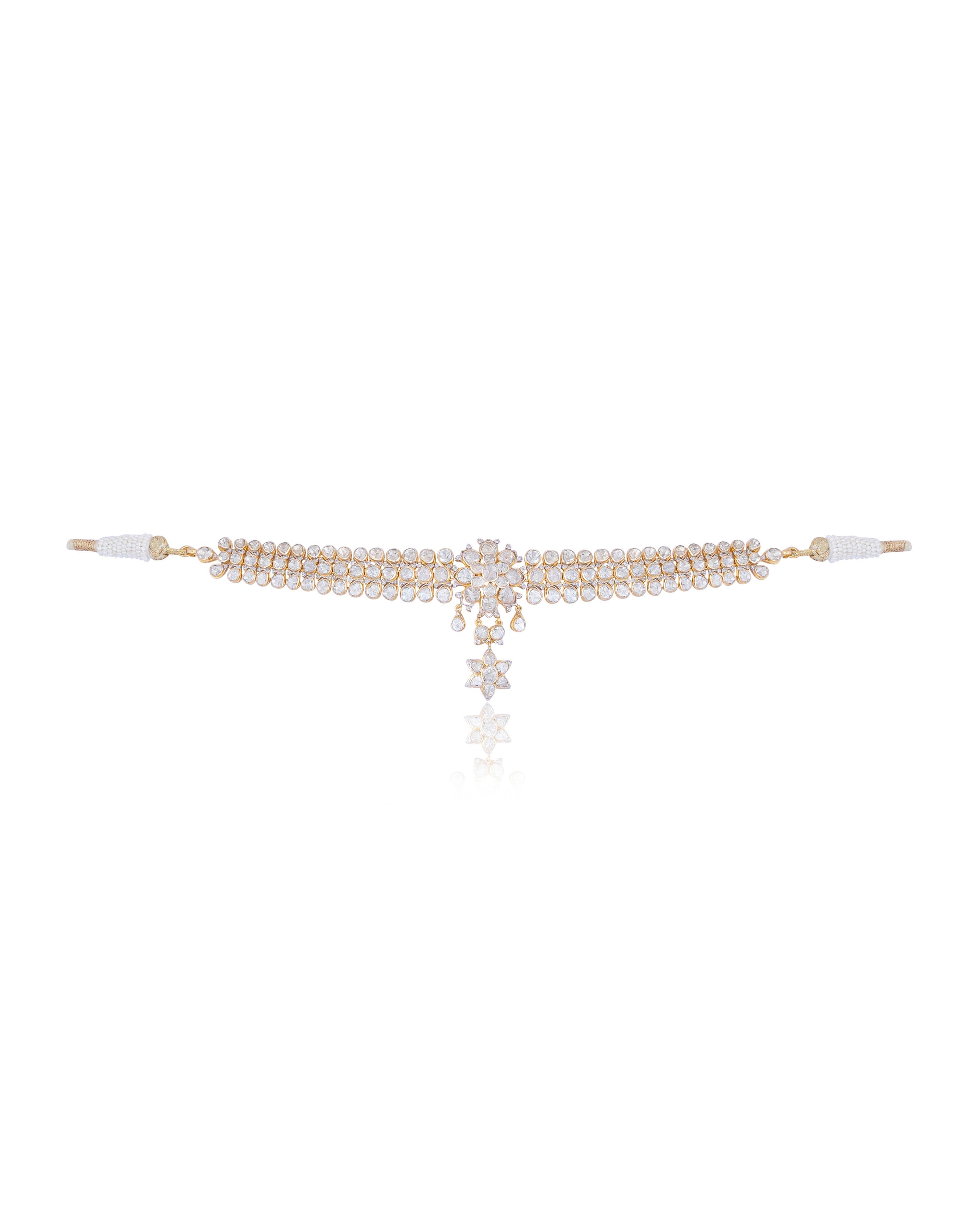 Zufia Polki And Diamond Choker