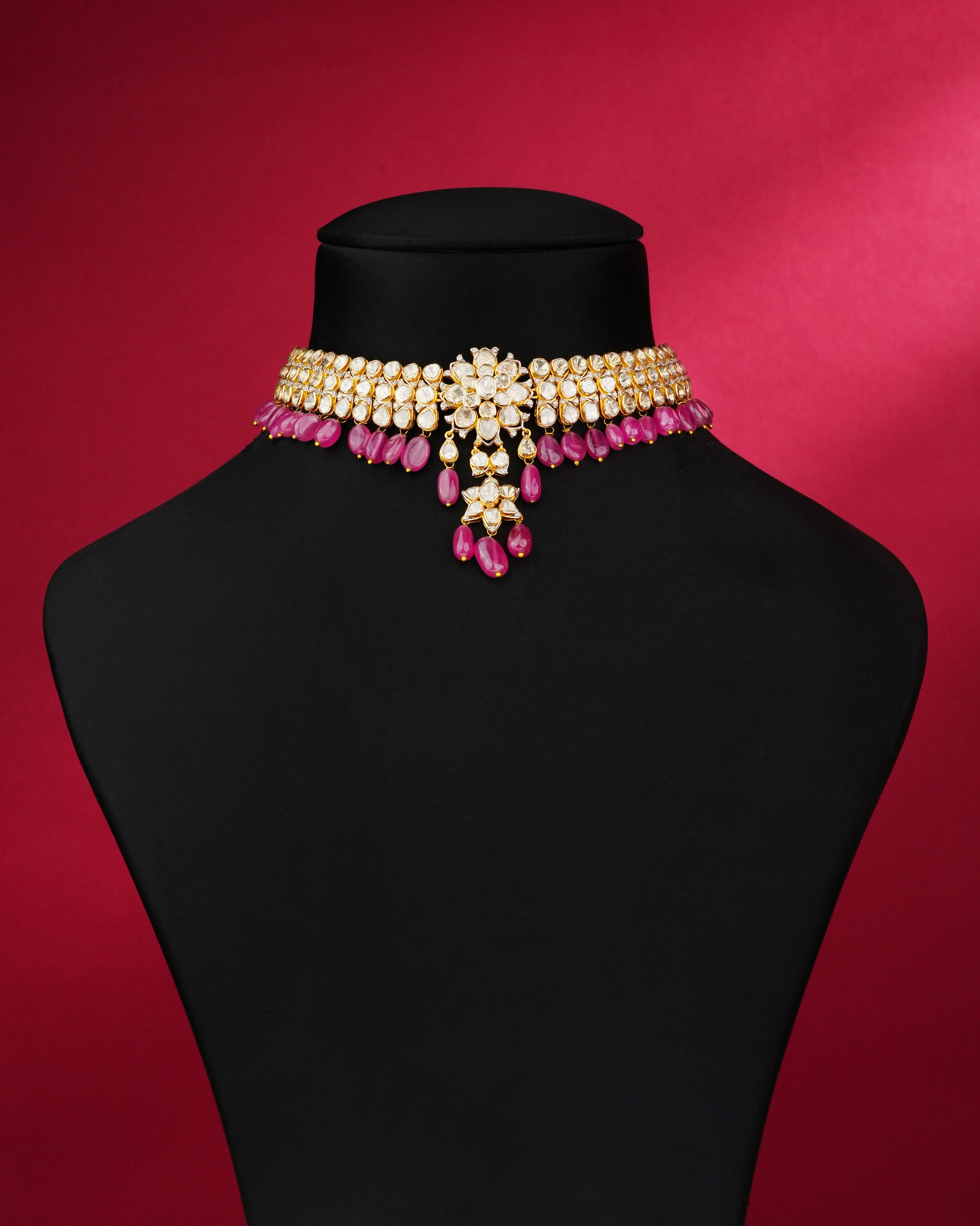 Zufia Polki And Diamond Choker - NO ORDERS