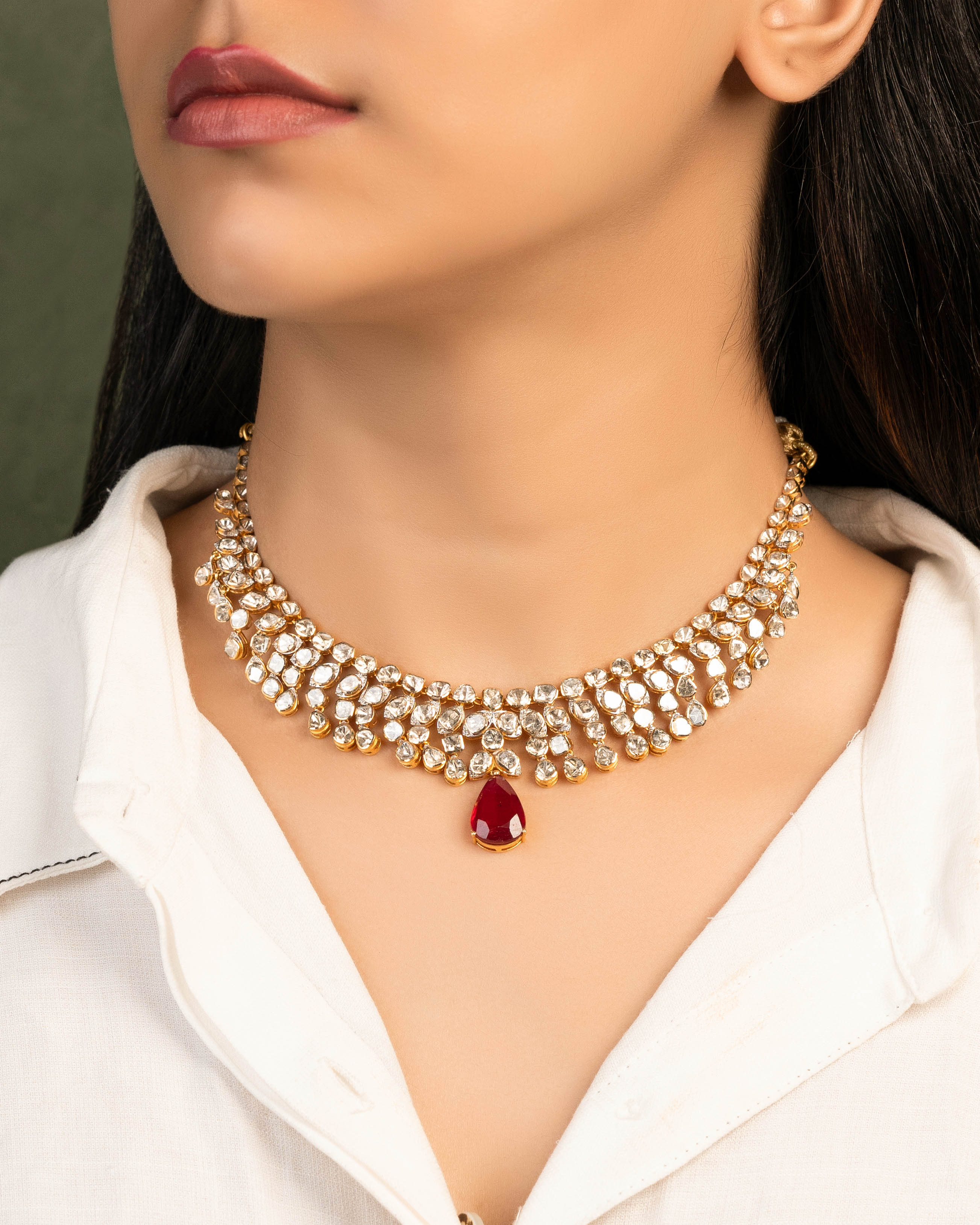 Pariksha Polki And Diamond Choker
