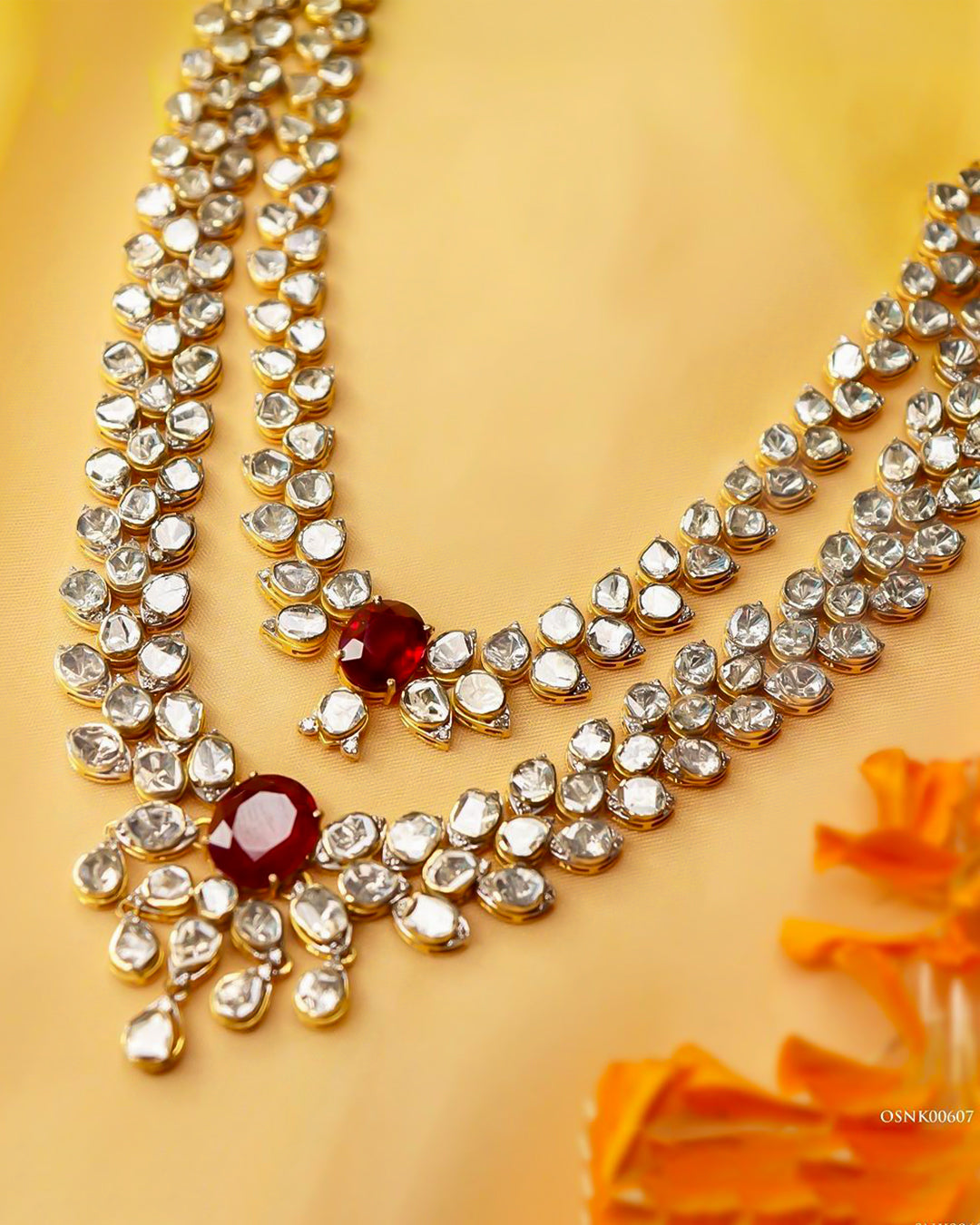 Bella Polki And Diamond Necklace