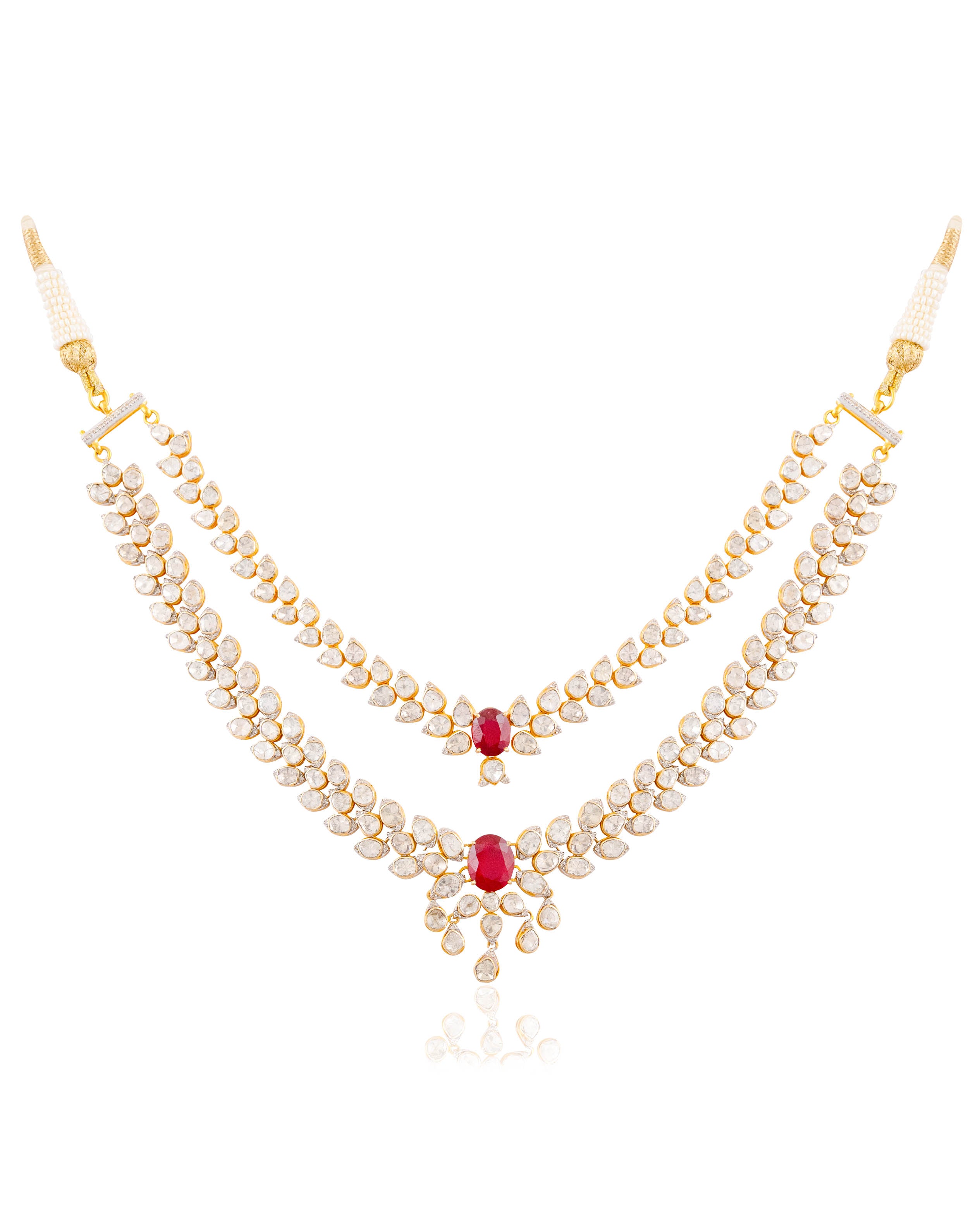 Bella Polki And Diamond Necklace