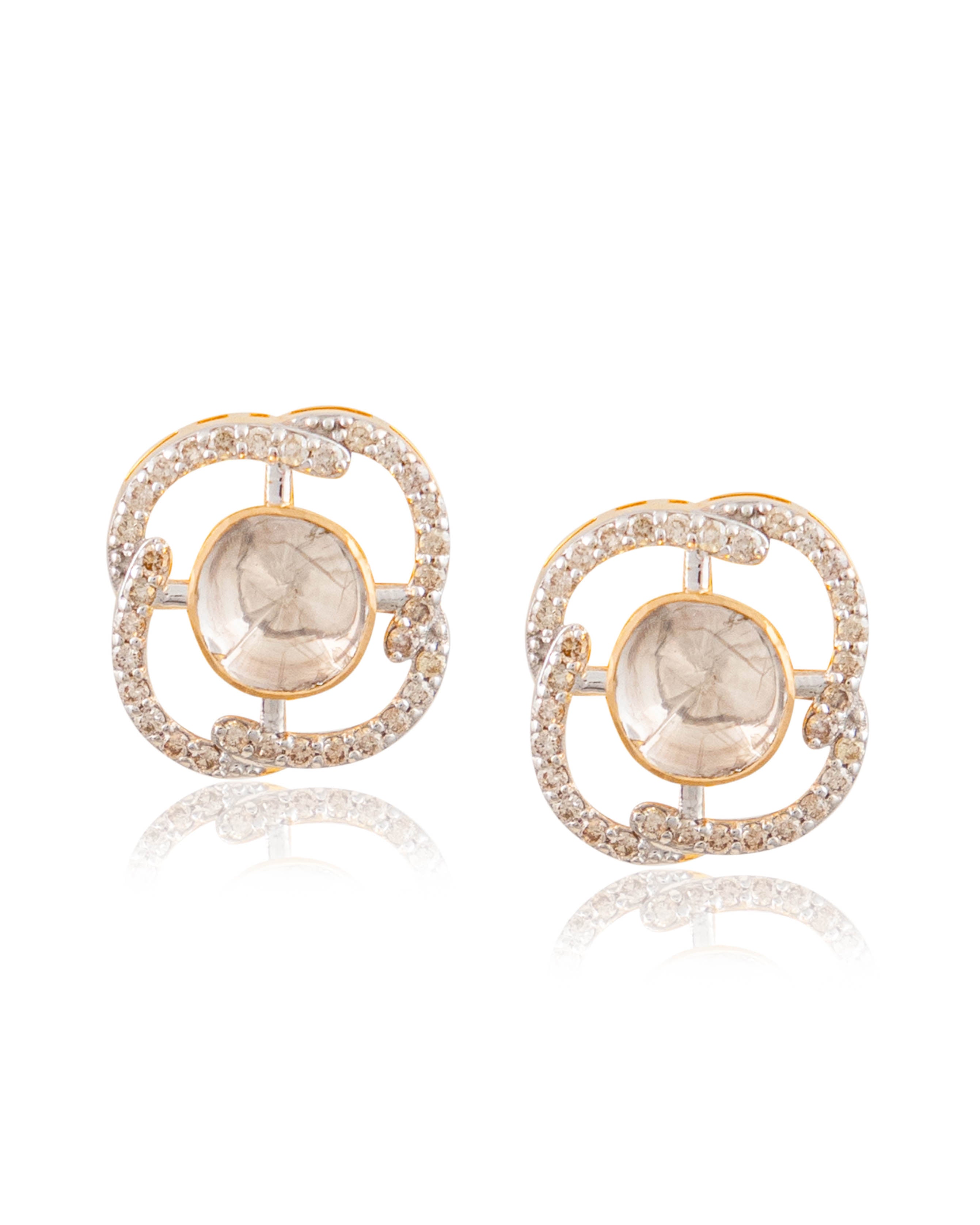 Arifa Pendant And Aarya Tops Polki And Diamond Set