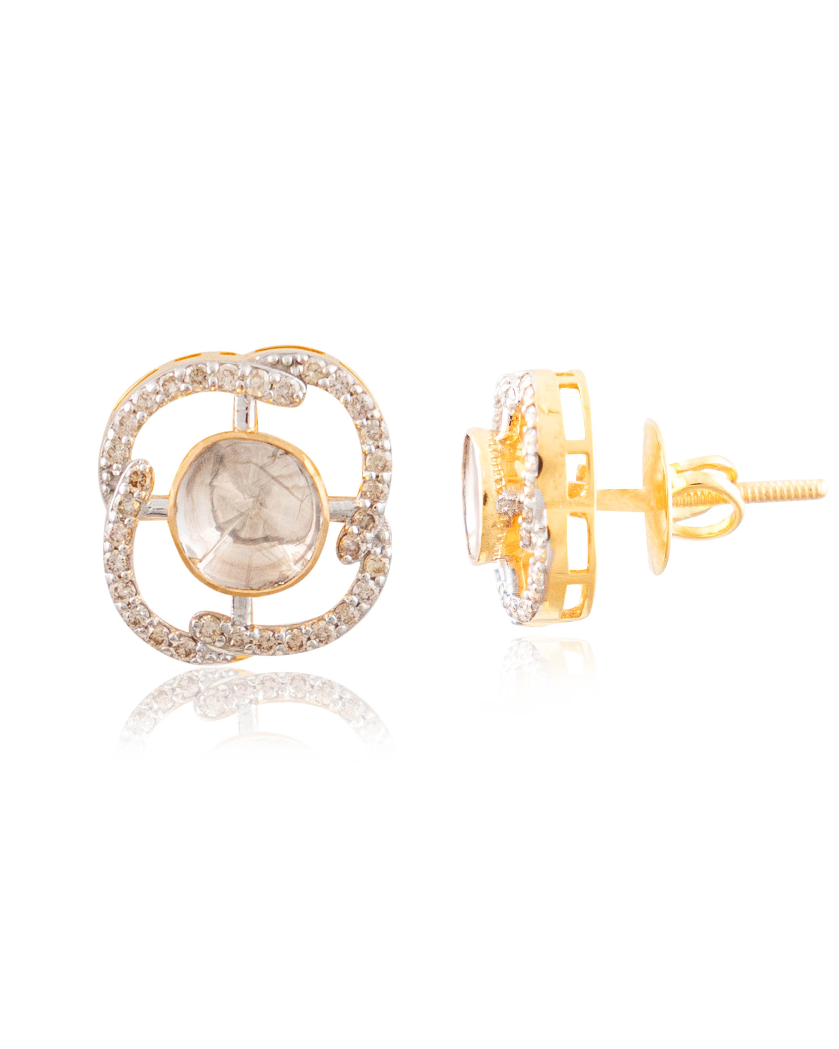 Arifa Pendant And Aarya Tops Polki And Diamond Set