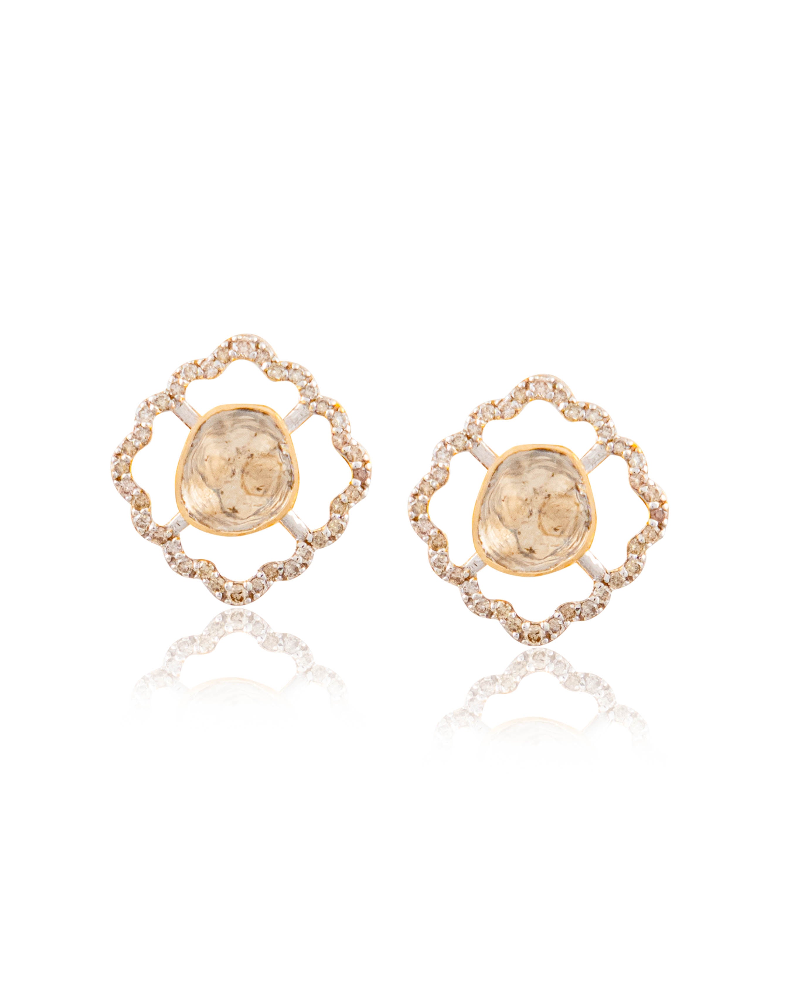 Tejaswi Pendant And Kirti Tops Polki And Diamond Set