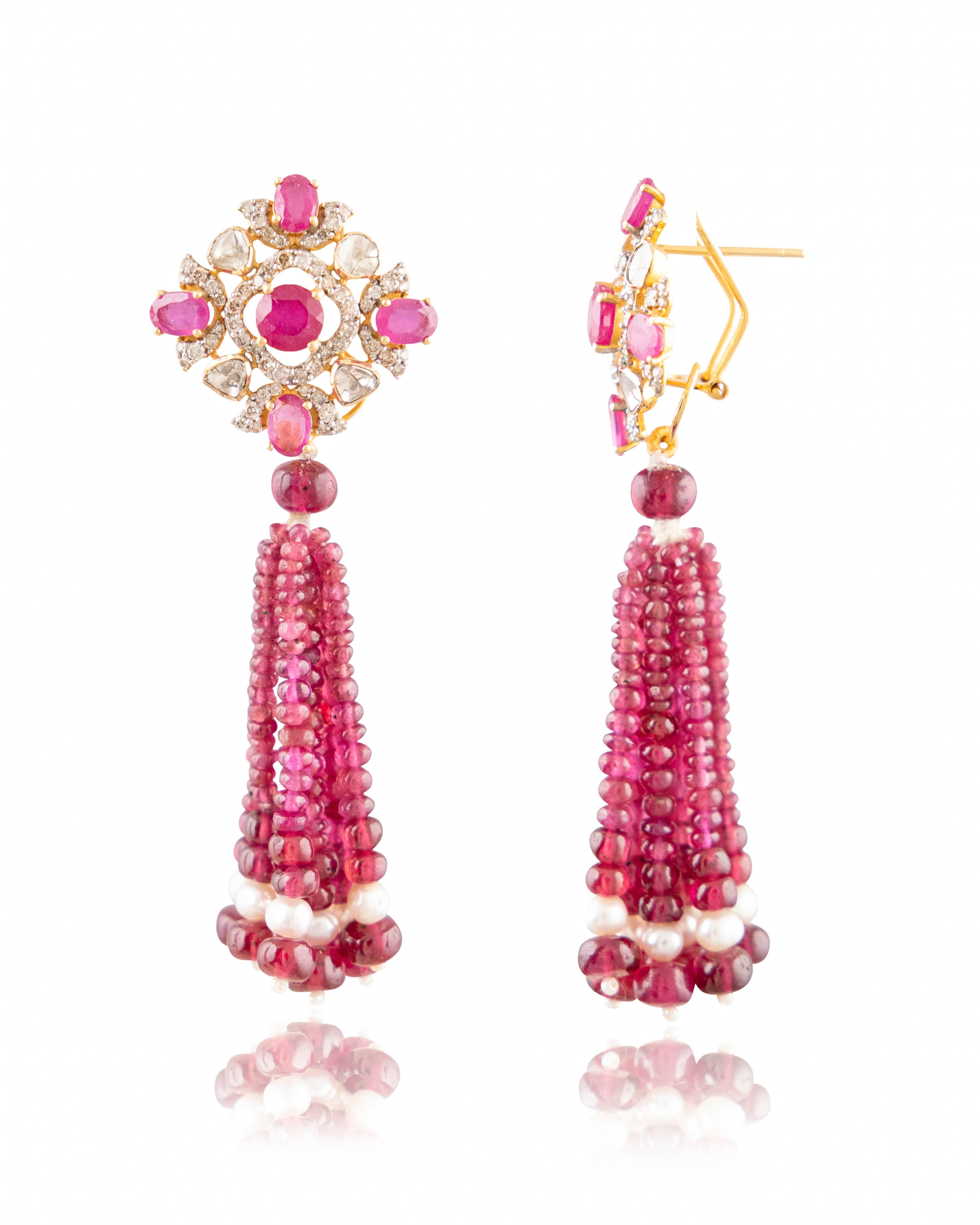 Hazel Polki And Diamond Tops