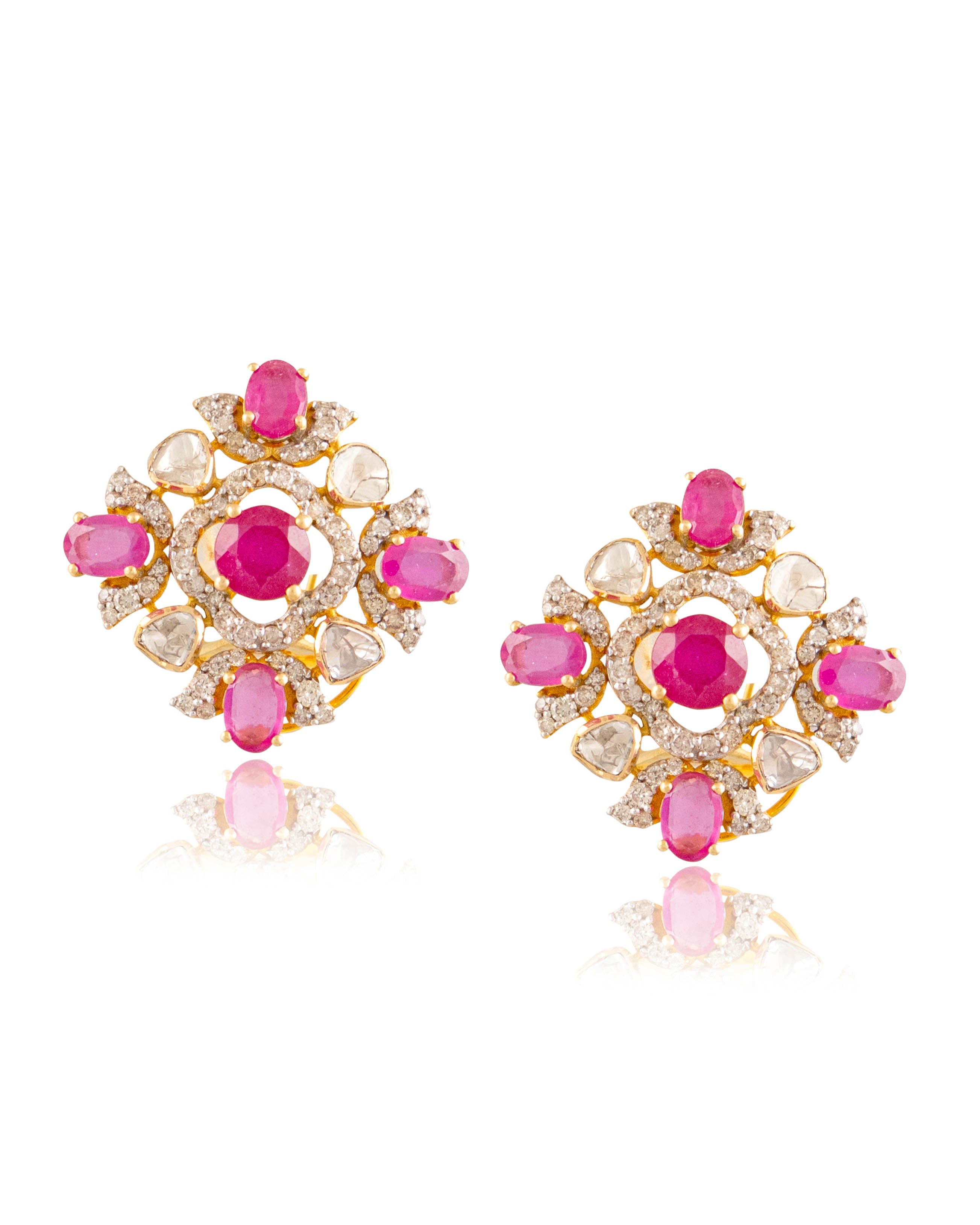 Hazel Polki And Diamond Tops