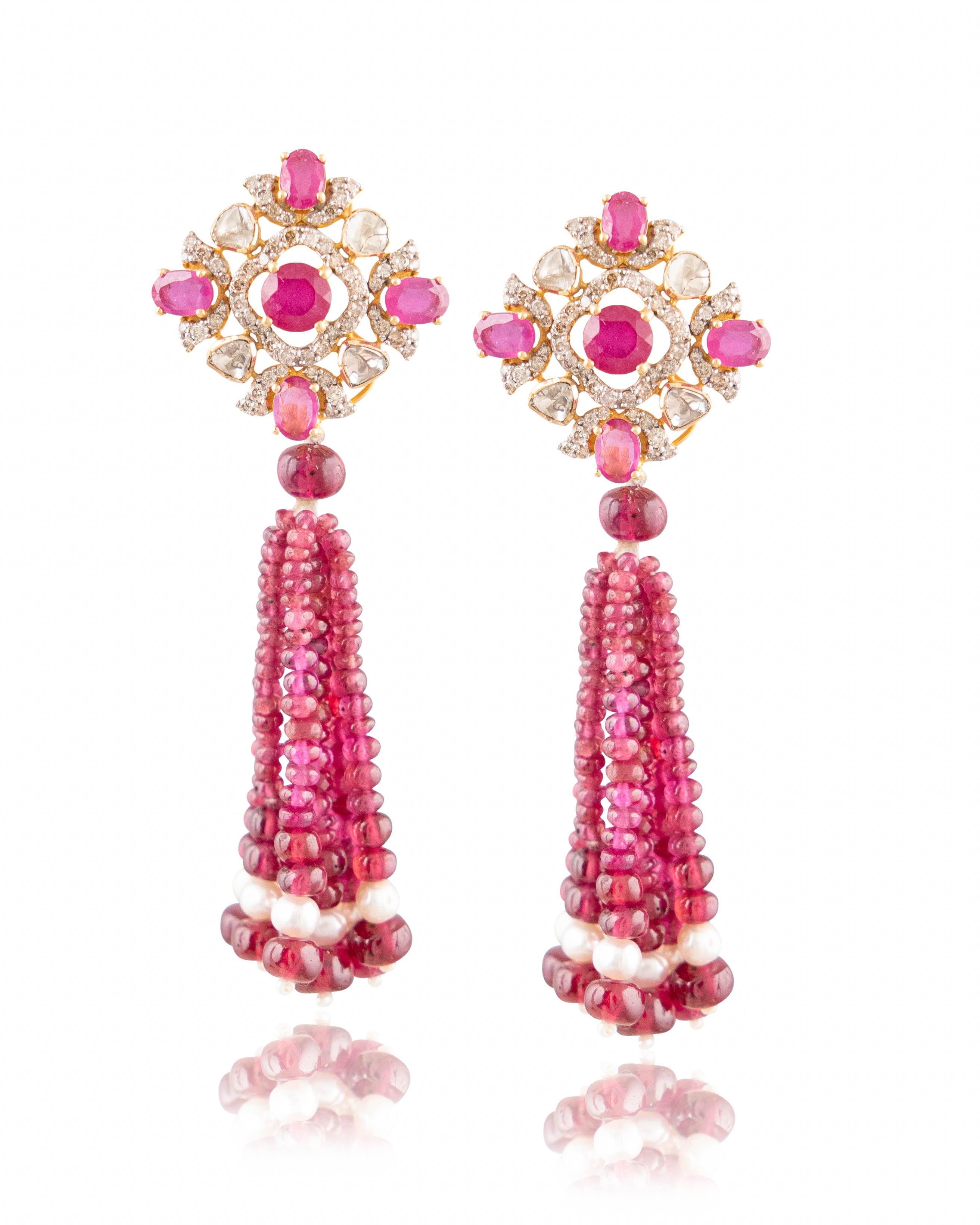 Hazel Polki And Diamond Tops