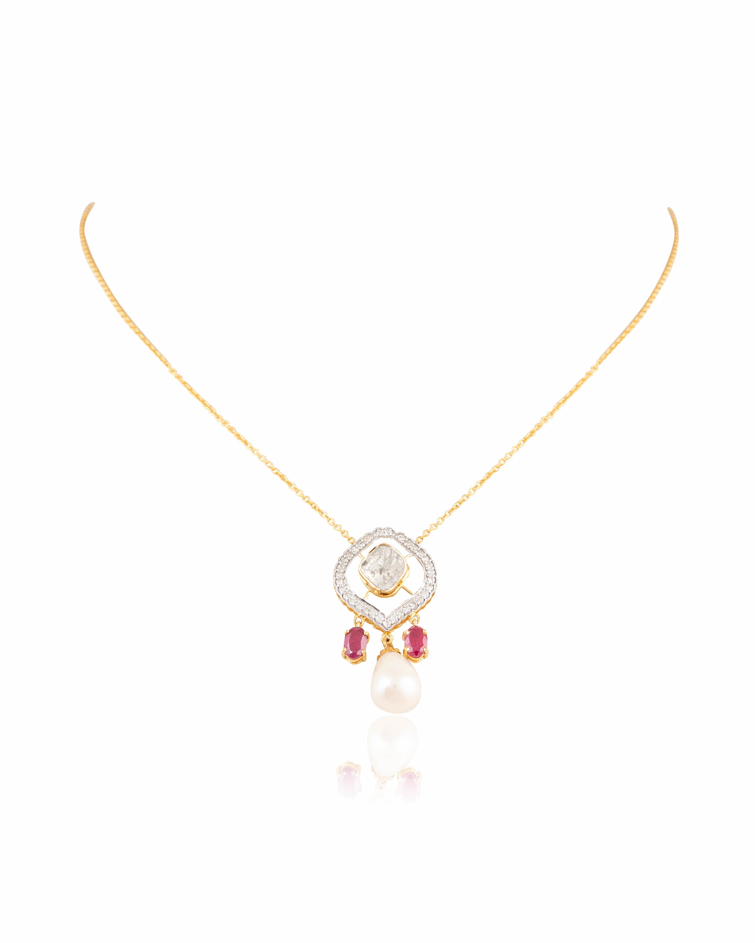 Sushmita Polki And Diamond Pendant
