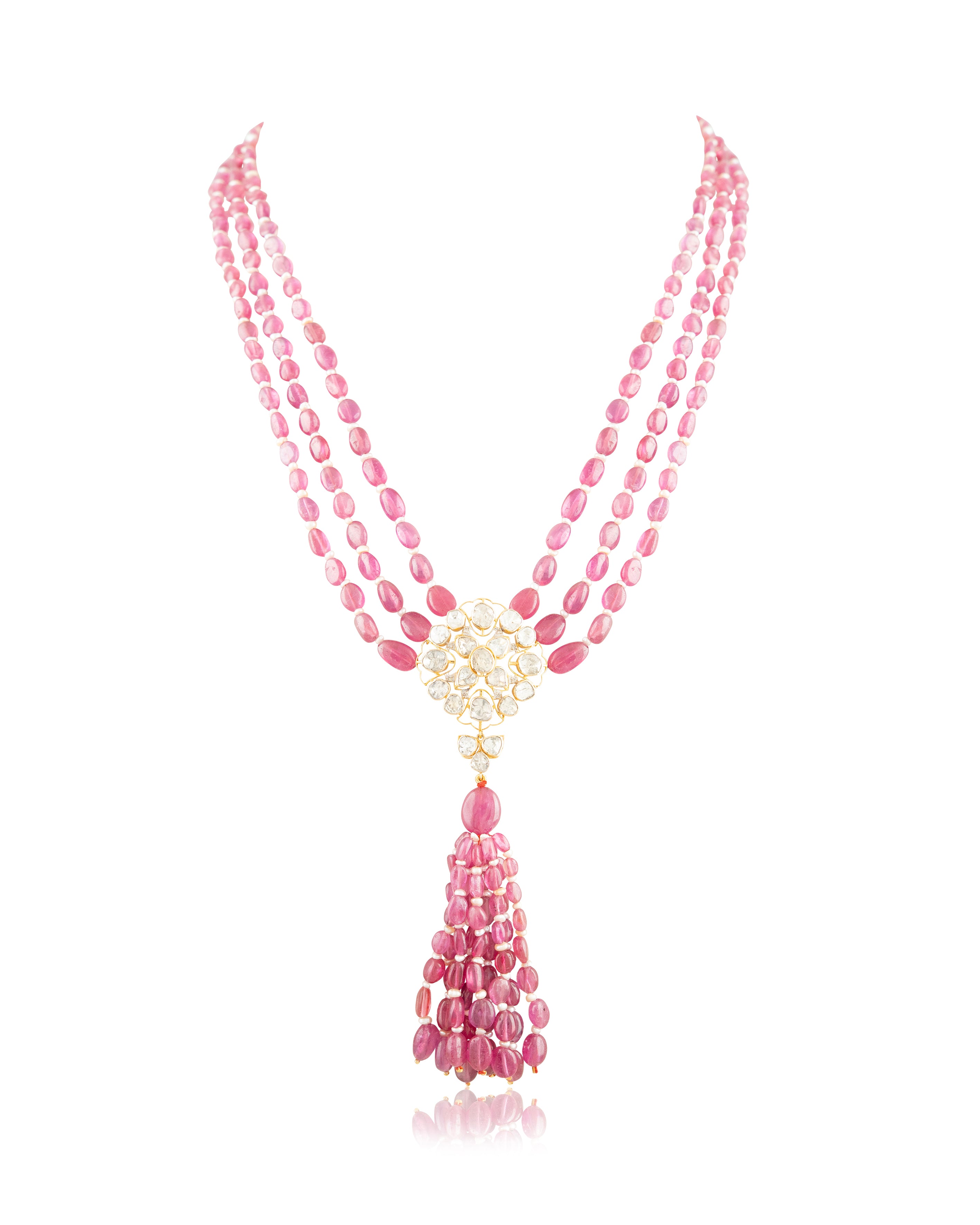 Luciana Polki And Diamond Bead Pendant