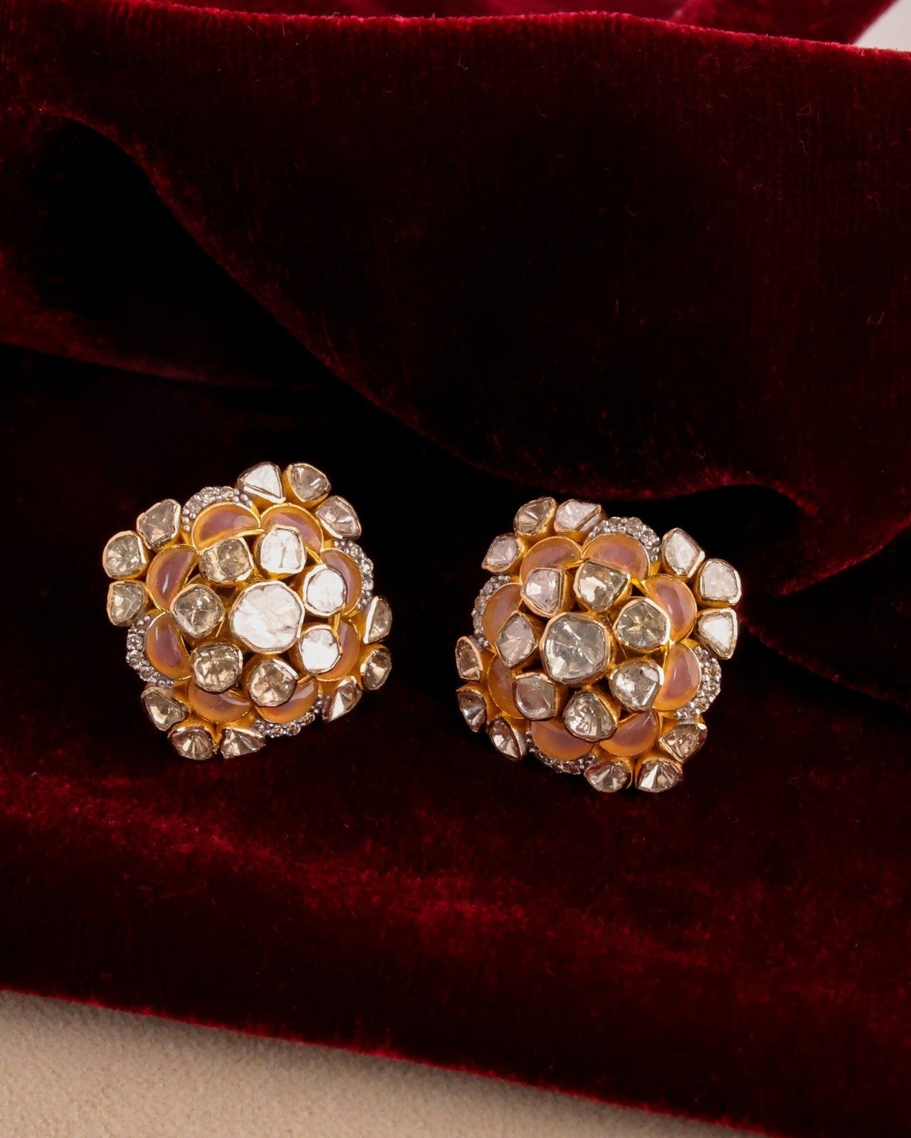 Ashika Polki And Diamond Tops