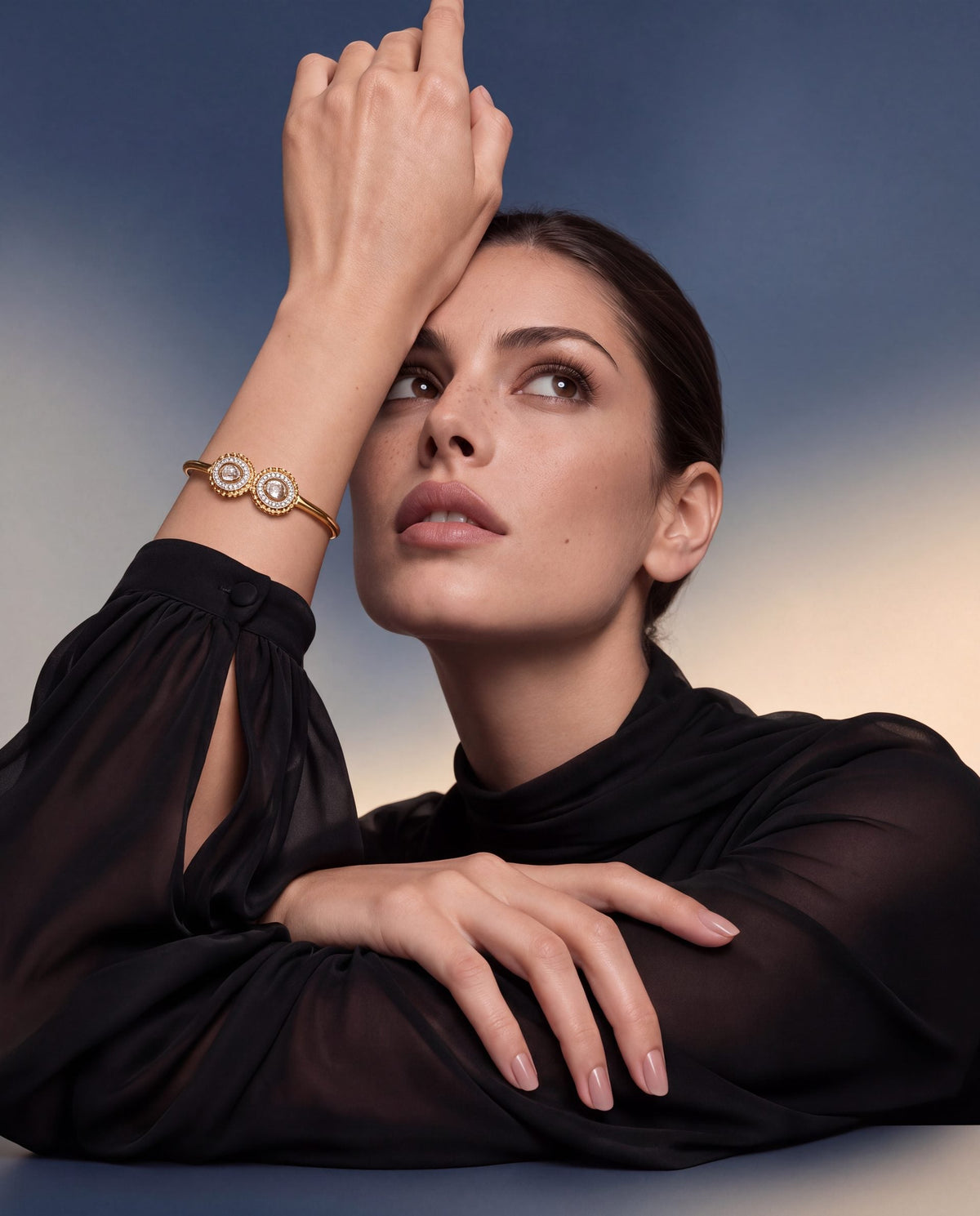 Urmika Polki And Diamond Bangle