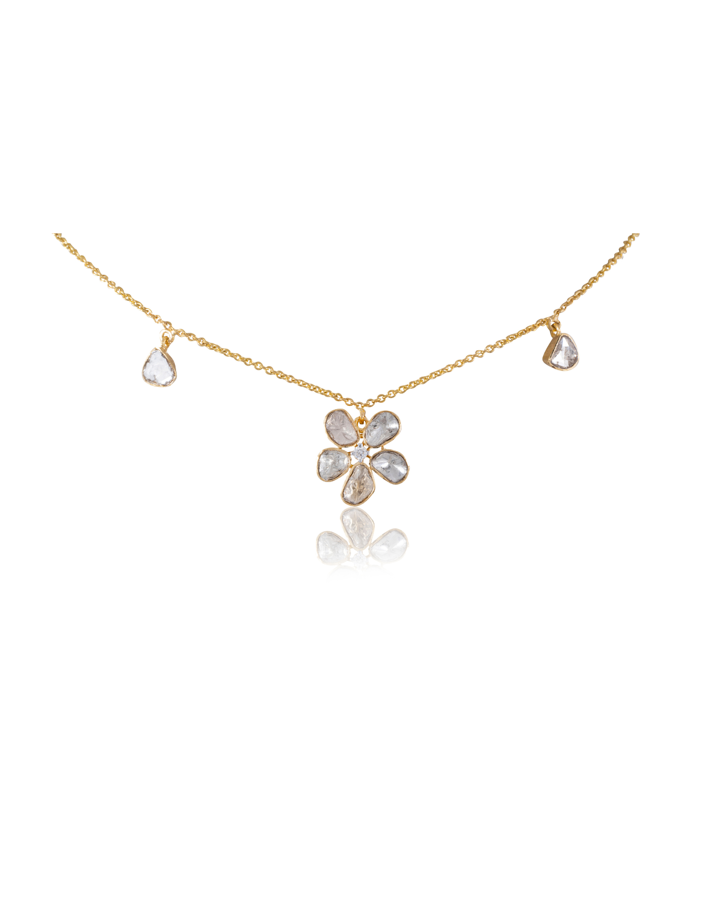 Vaibhavi Polki And Diamond Bead Choker