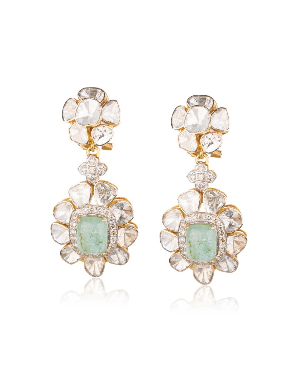 Presley Polki And Diamond Long Earrings