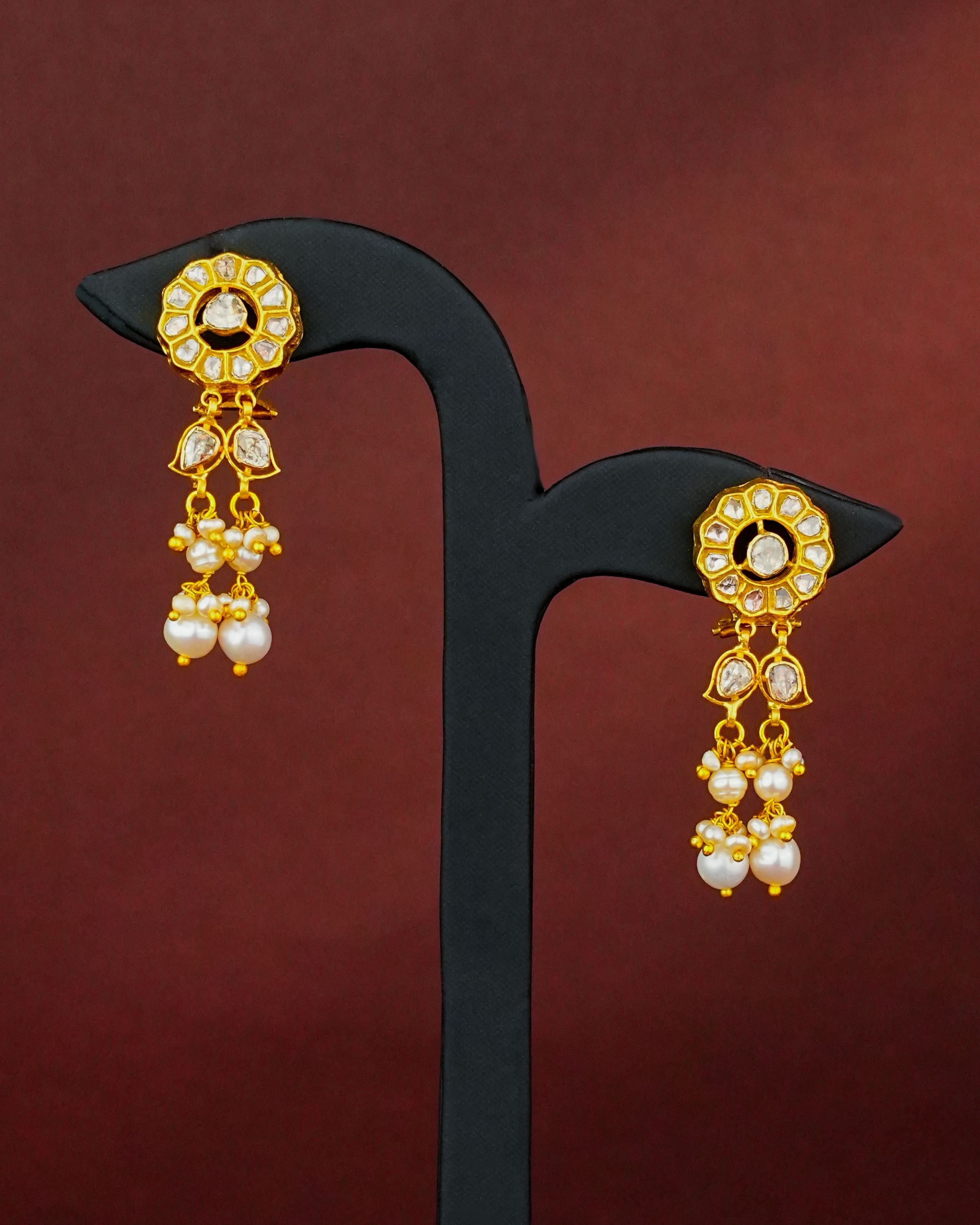 Unnati Polki Long Earrings