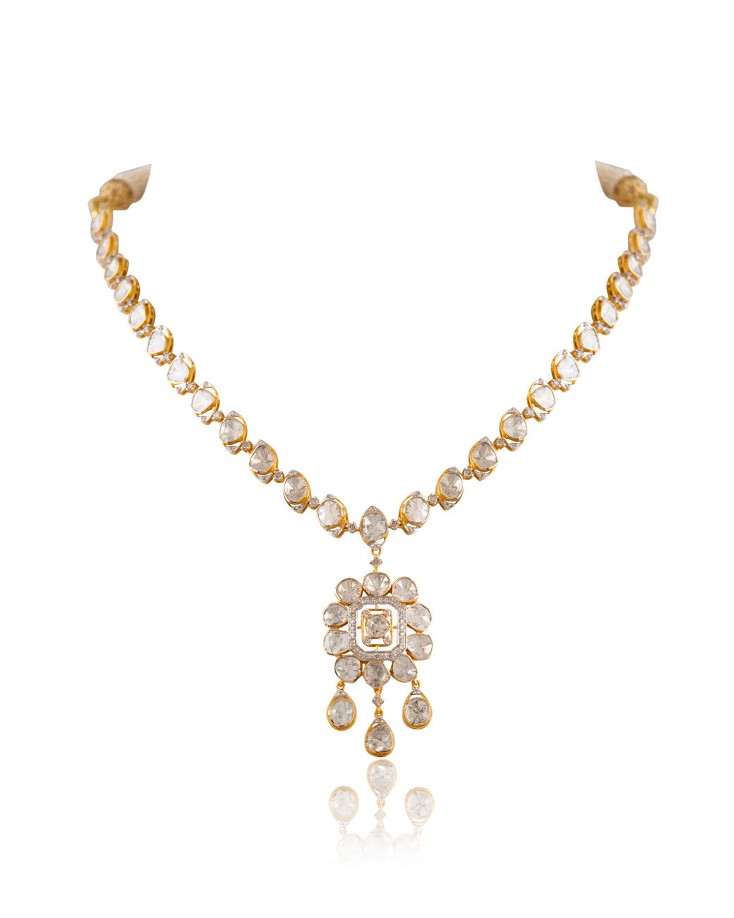 Nikhila Polki And Diamond Necklace