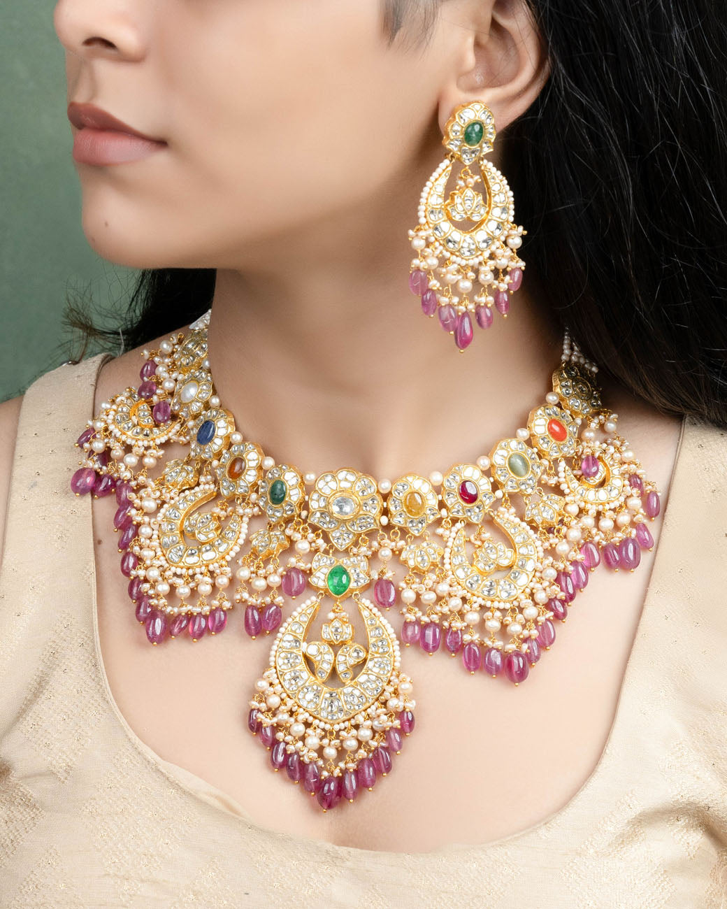 Nida Polki Necklace
