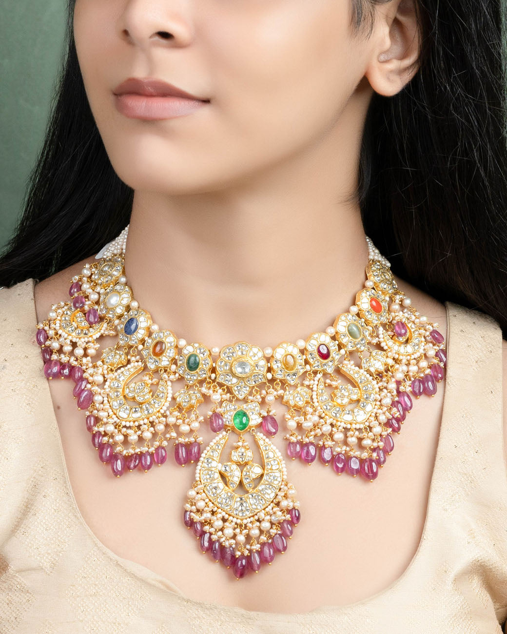 Nida Polki Necklace