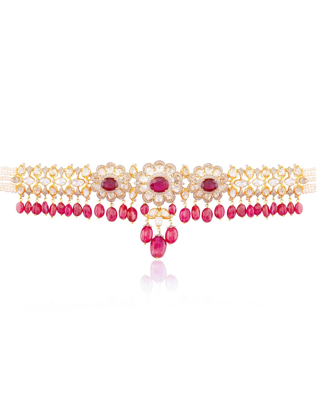 Cher Polki And Diamond Choker