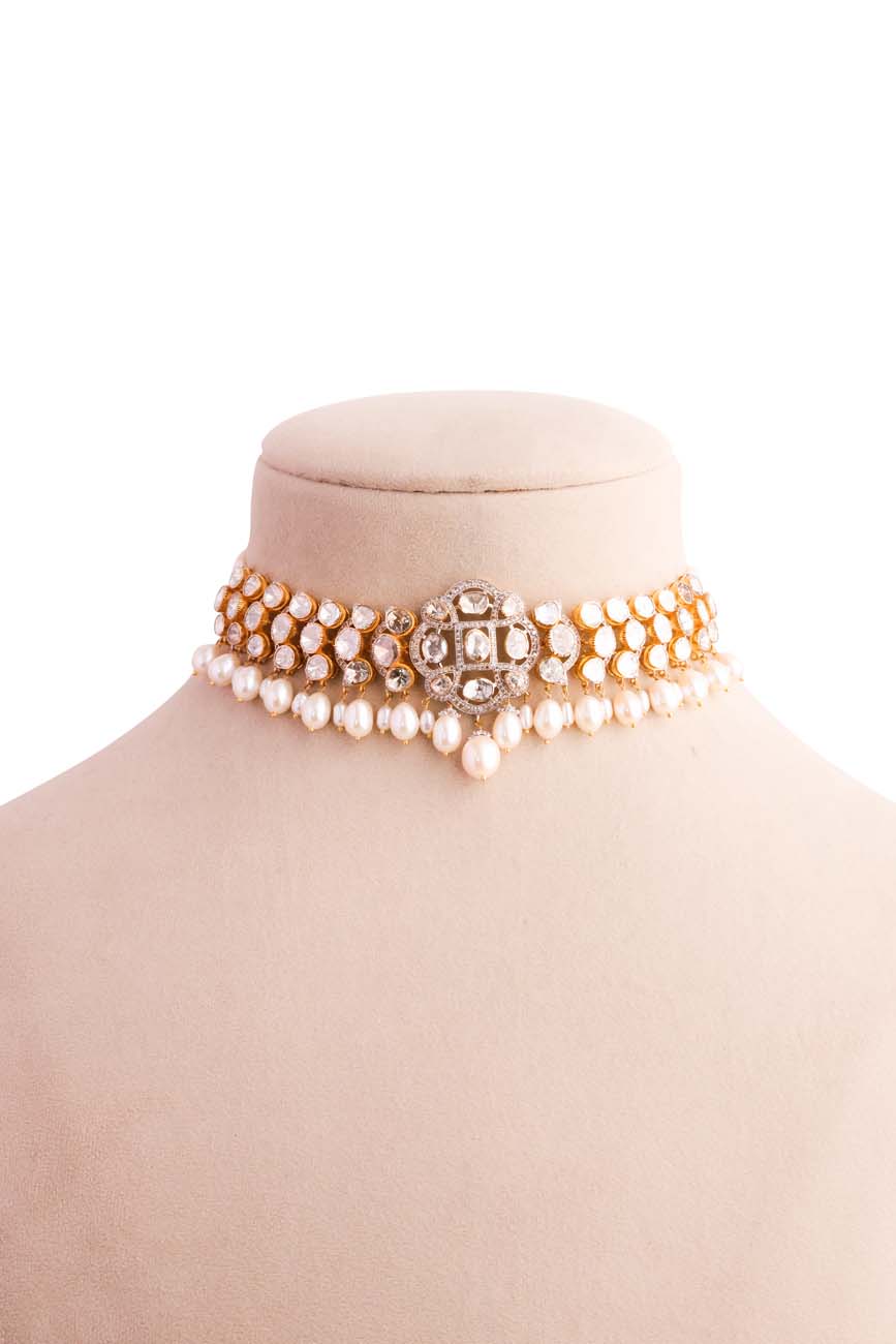 Kishori Polki And Diamond Choker