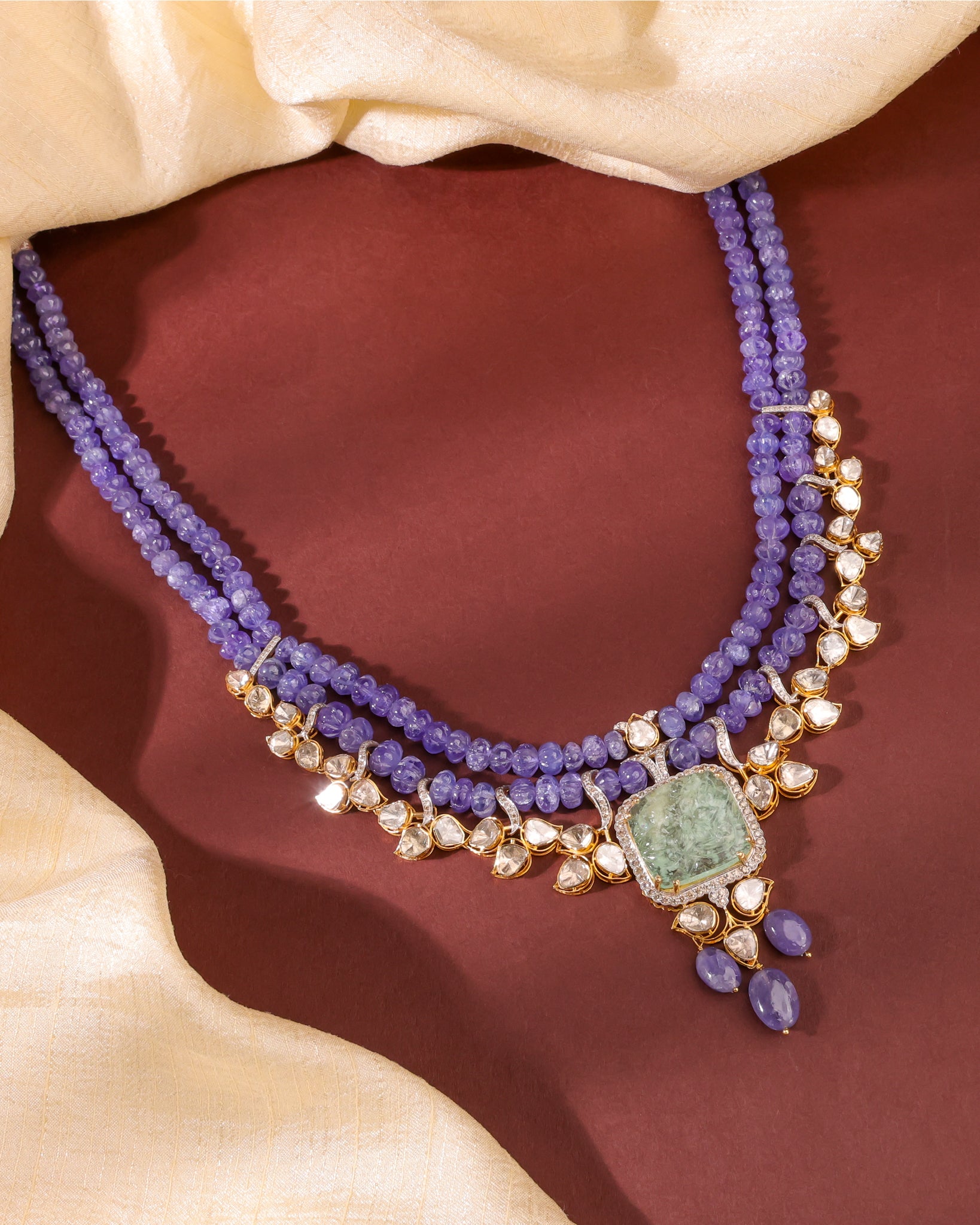 Penelope Polki And Diamond Necklace