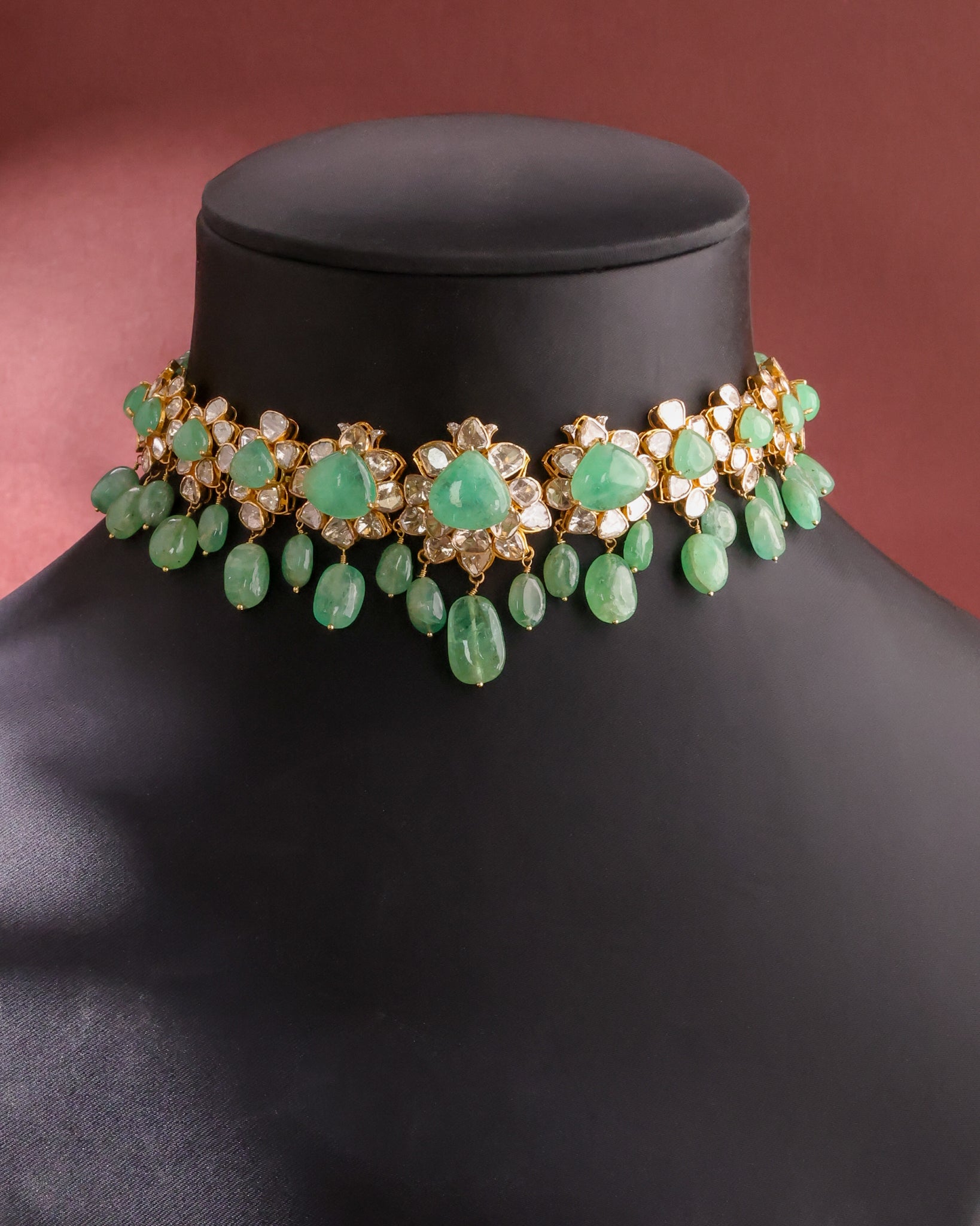 Kanishka Polki And Diamond Necklace