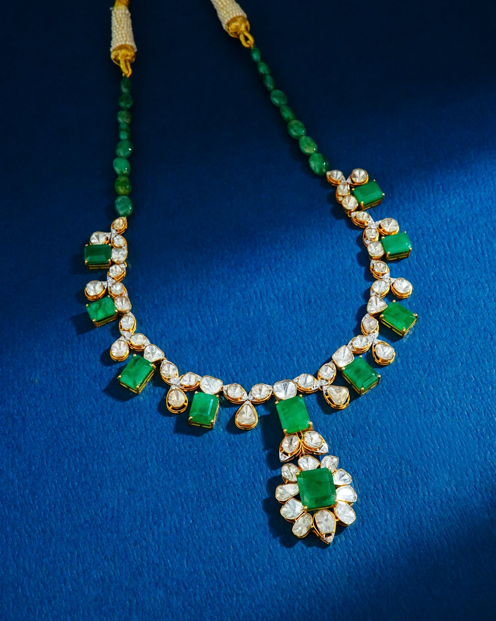 Aarohi Polki And Diamond Necklace
