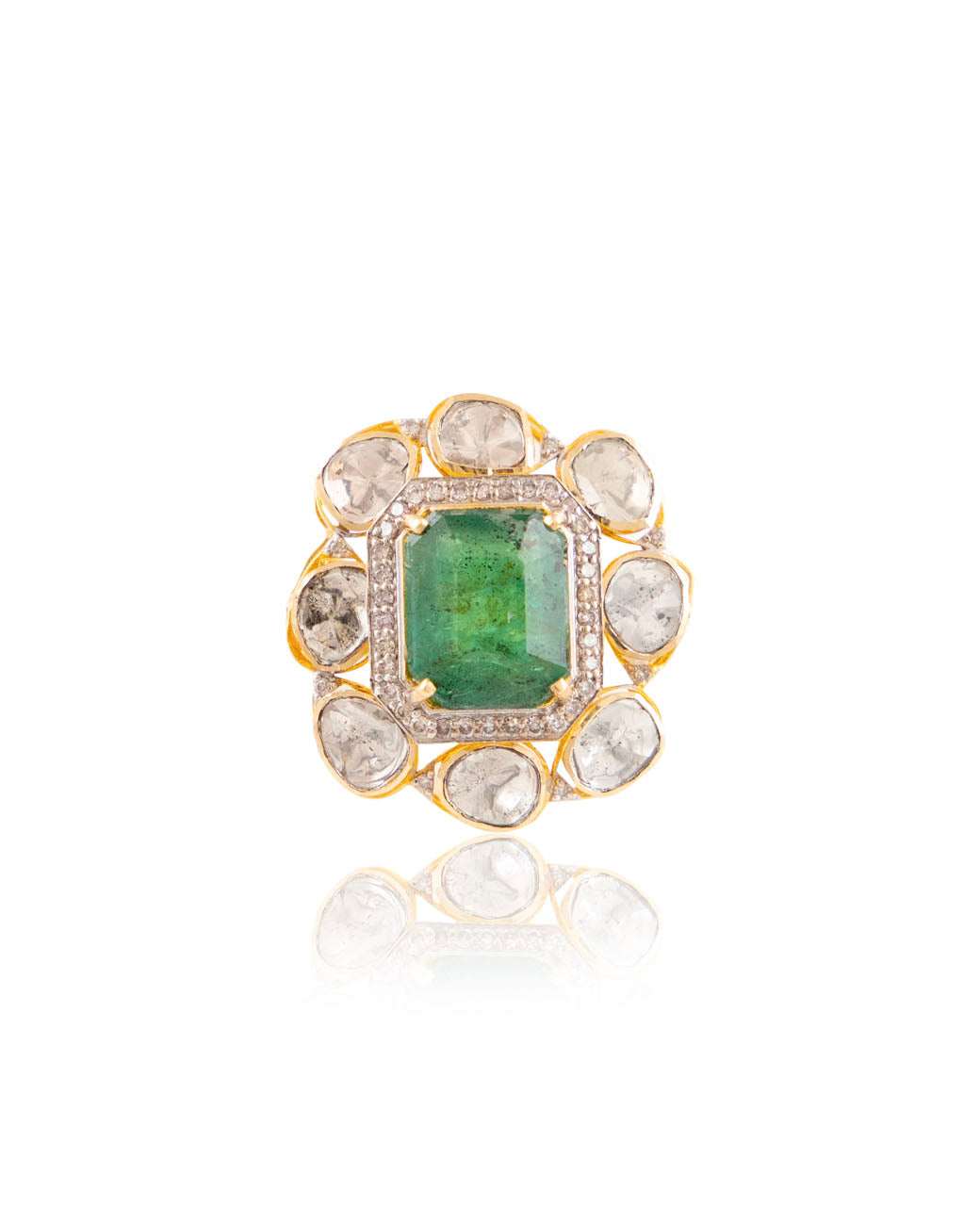 Manisha Polki And Diamond Ring