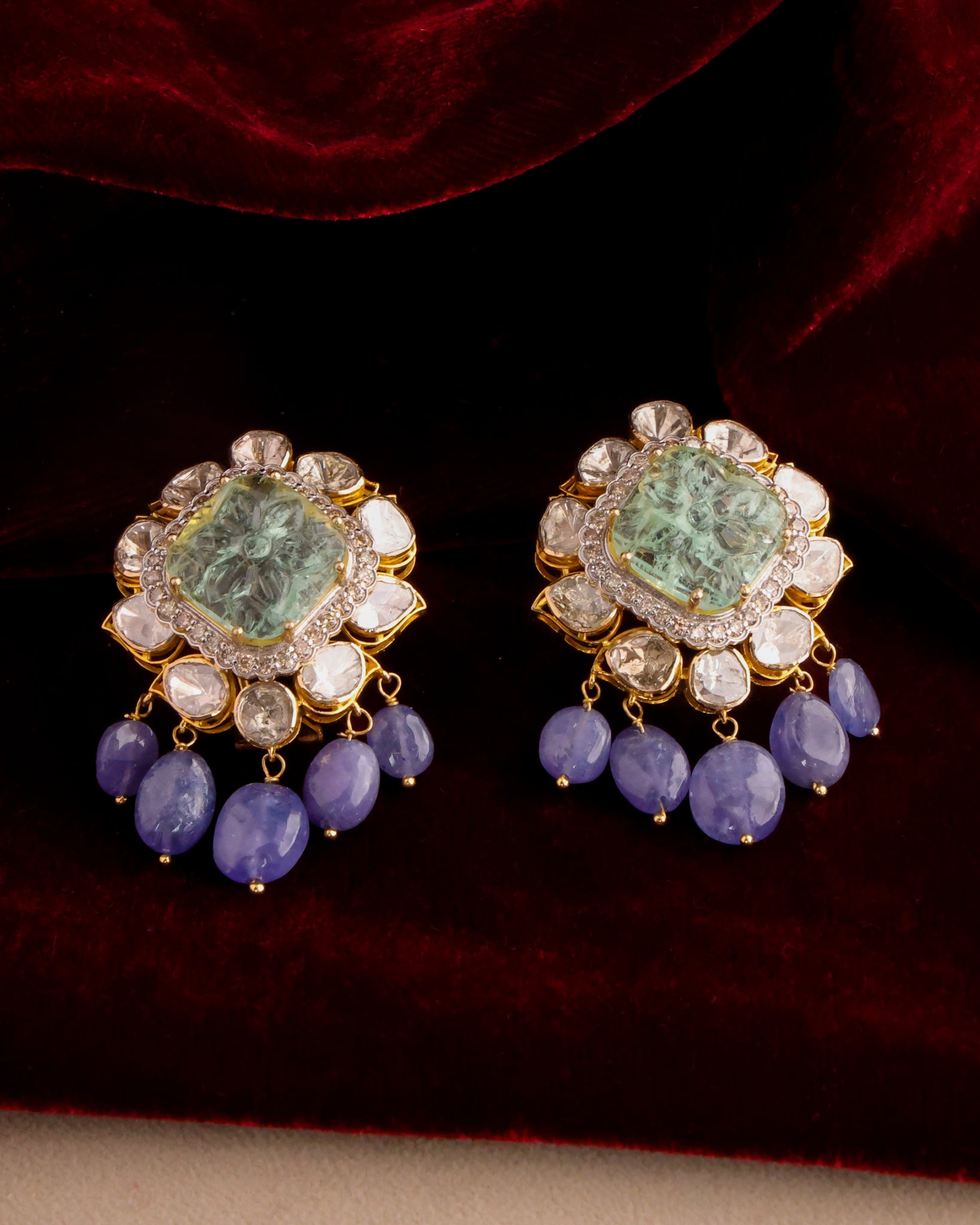 Naisha Polki And Diamond Tops